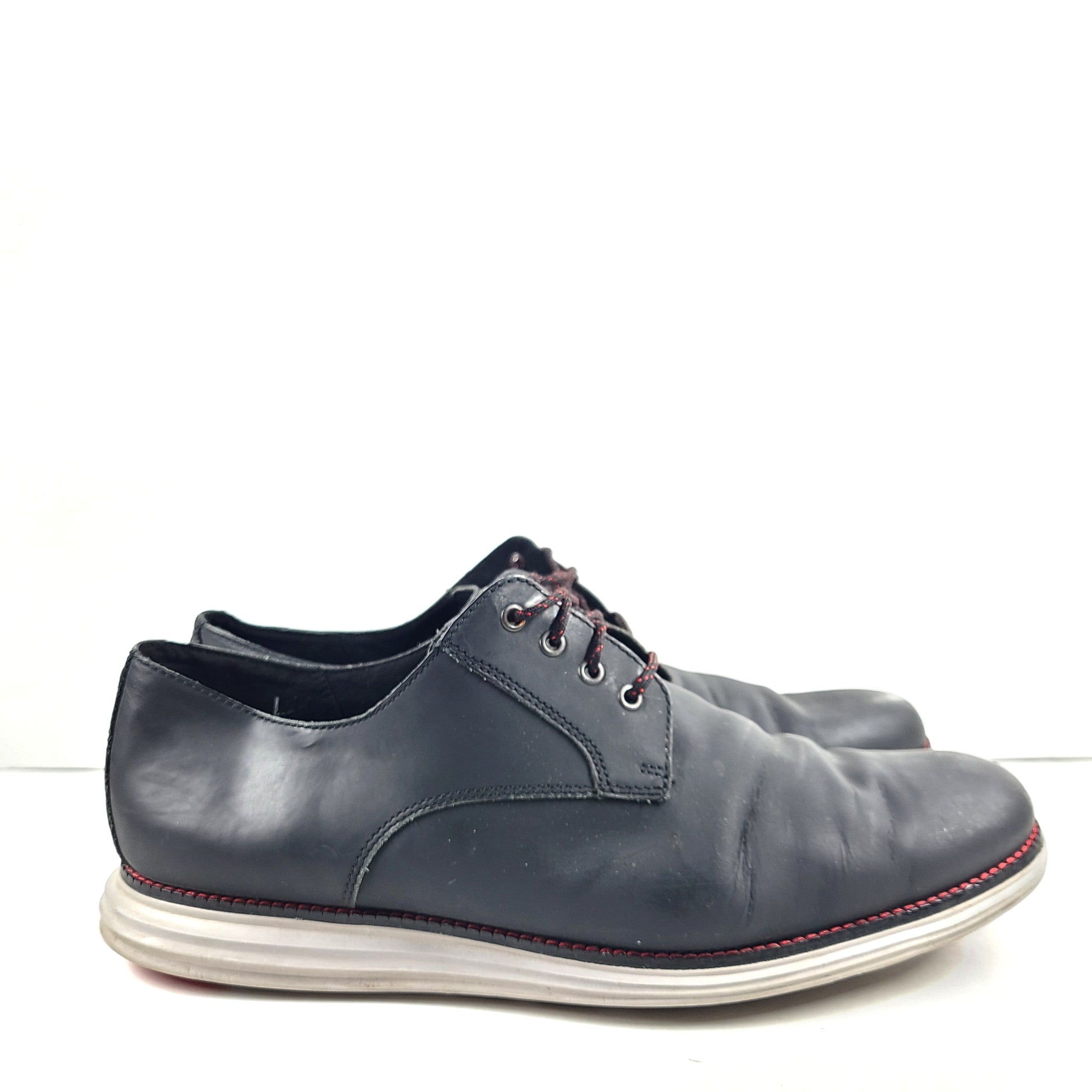 Cole Haan Men's Original Grand Leather Oxford Derby Shoes Matte Black C27997 13