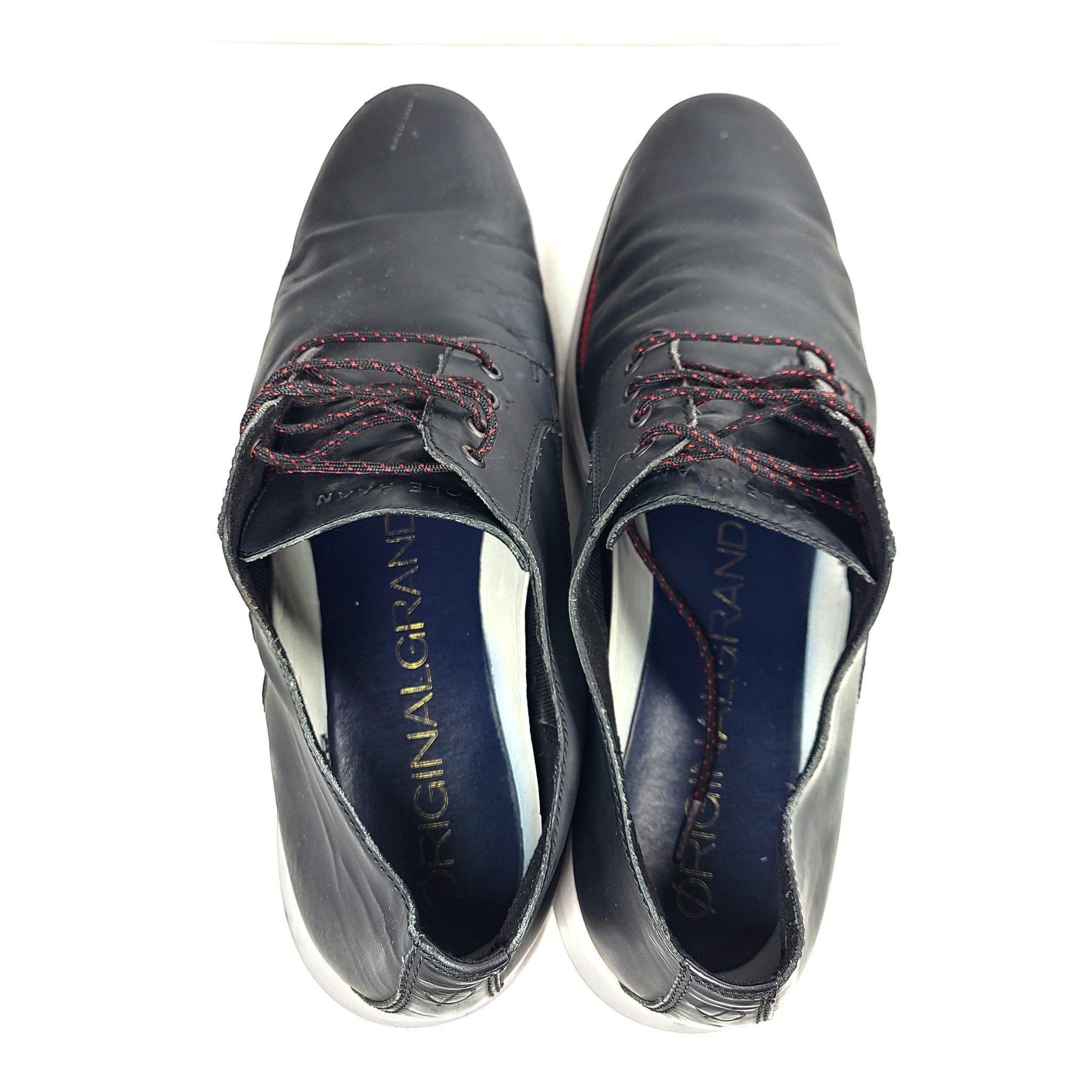 Cole Haan Men's Original Grand Leather Oxford Derby Shoes Matte Black C27997 13