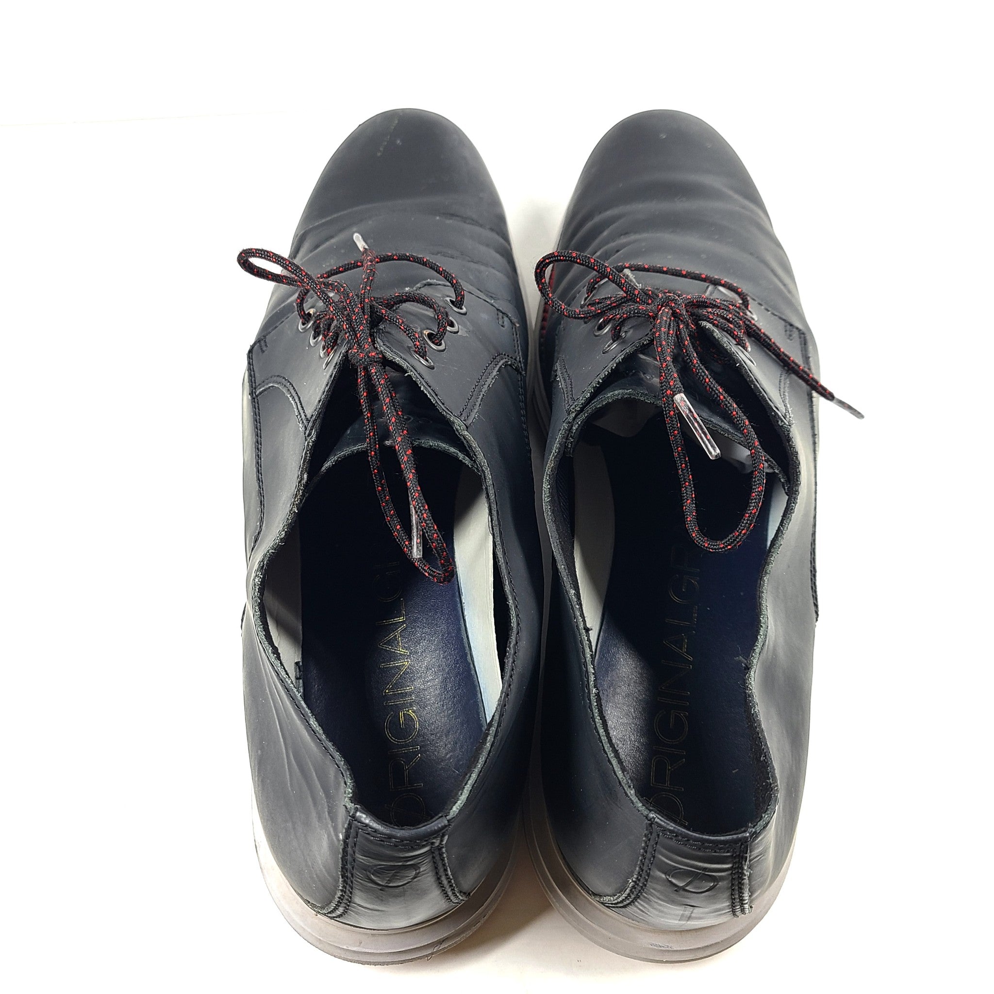 Cole Haan Men's Original Grand Leather Oxford Derby Shoes Matte Black C27997 13
