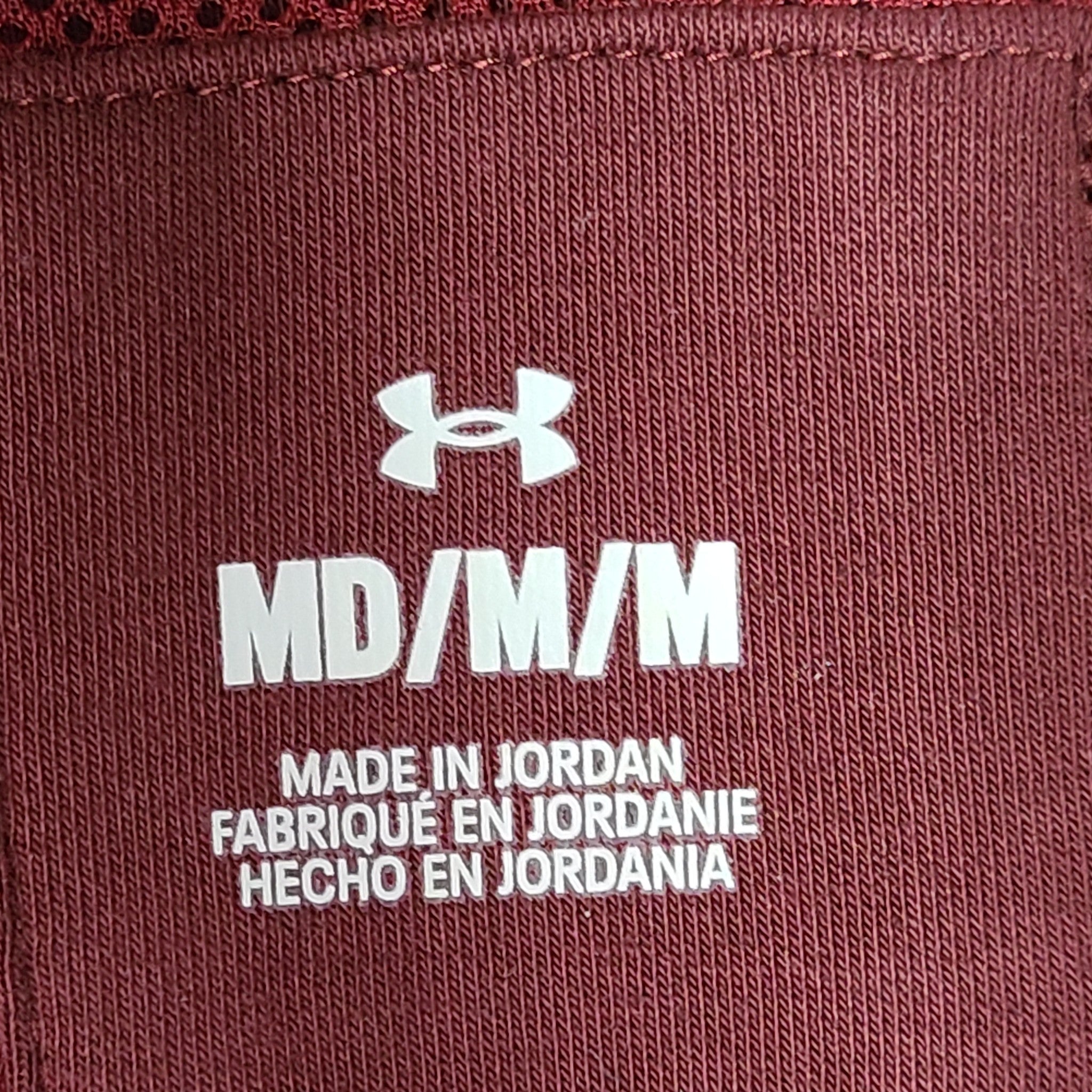 Under Armour UA Men's Summit Knit Graphic Full-Zip Jacket Shirt Burgundy Sz M