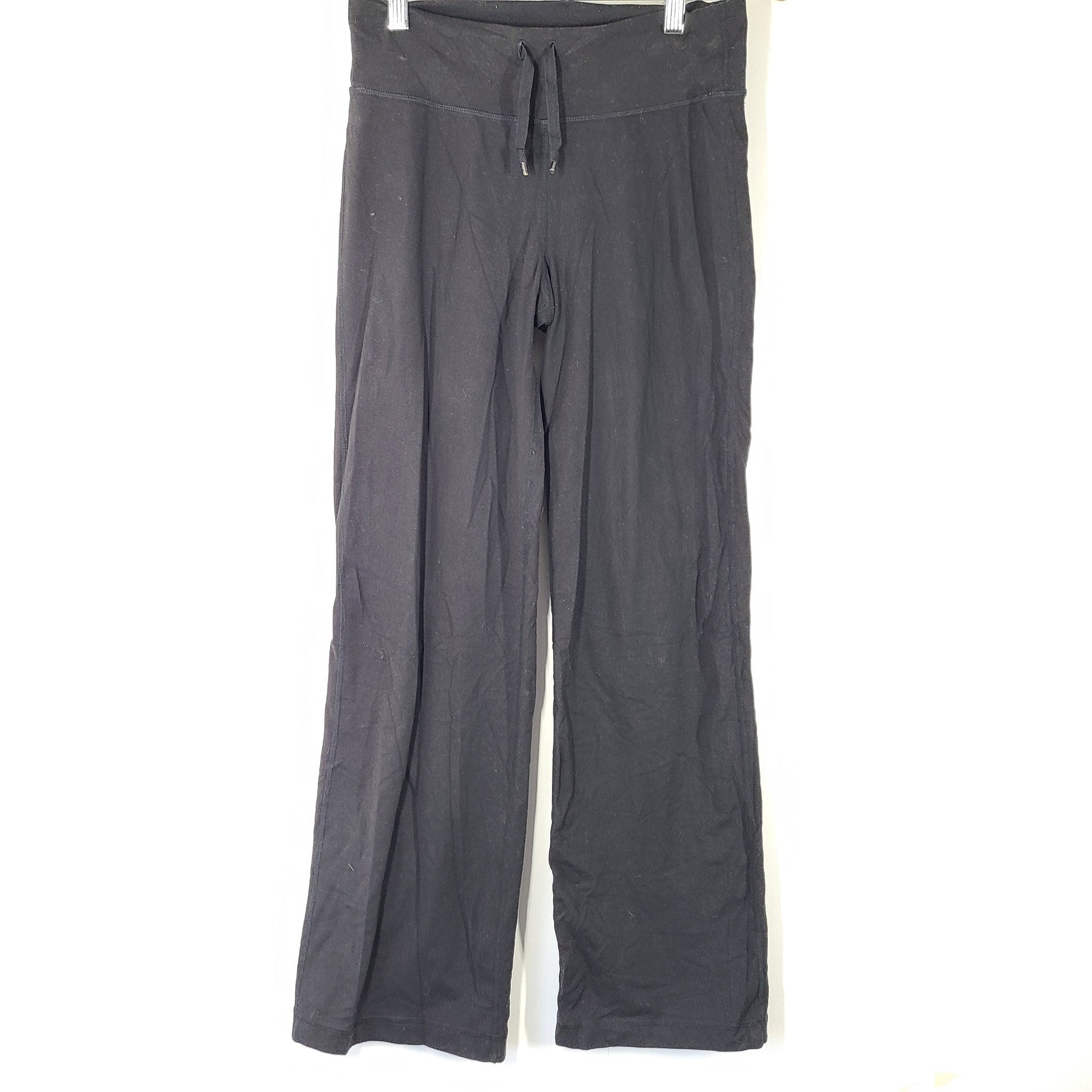 Lululemon Women's Voyage Sweatpants 30" Pants Wide Leg Black Sz 6
