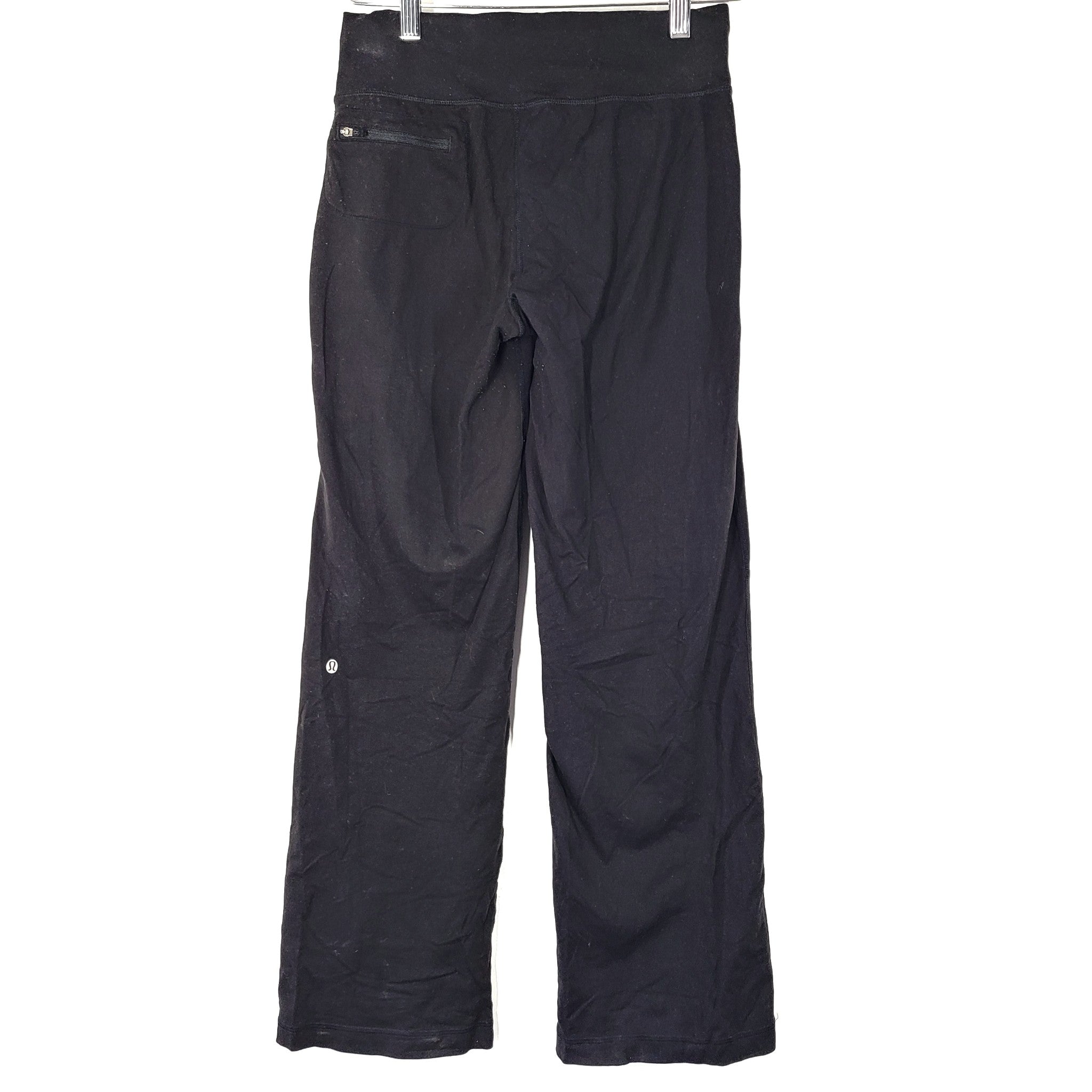 Lululemon Women's Voyage Sweatpants 30" Pants Wide Leg Black Sz 6