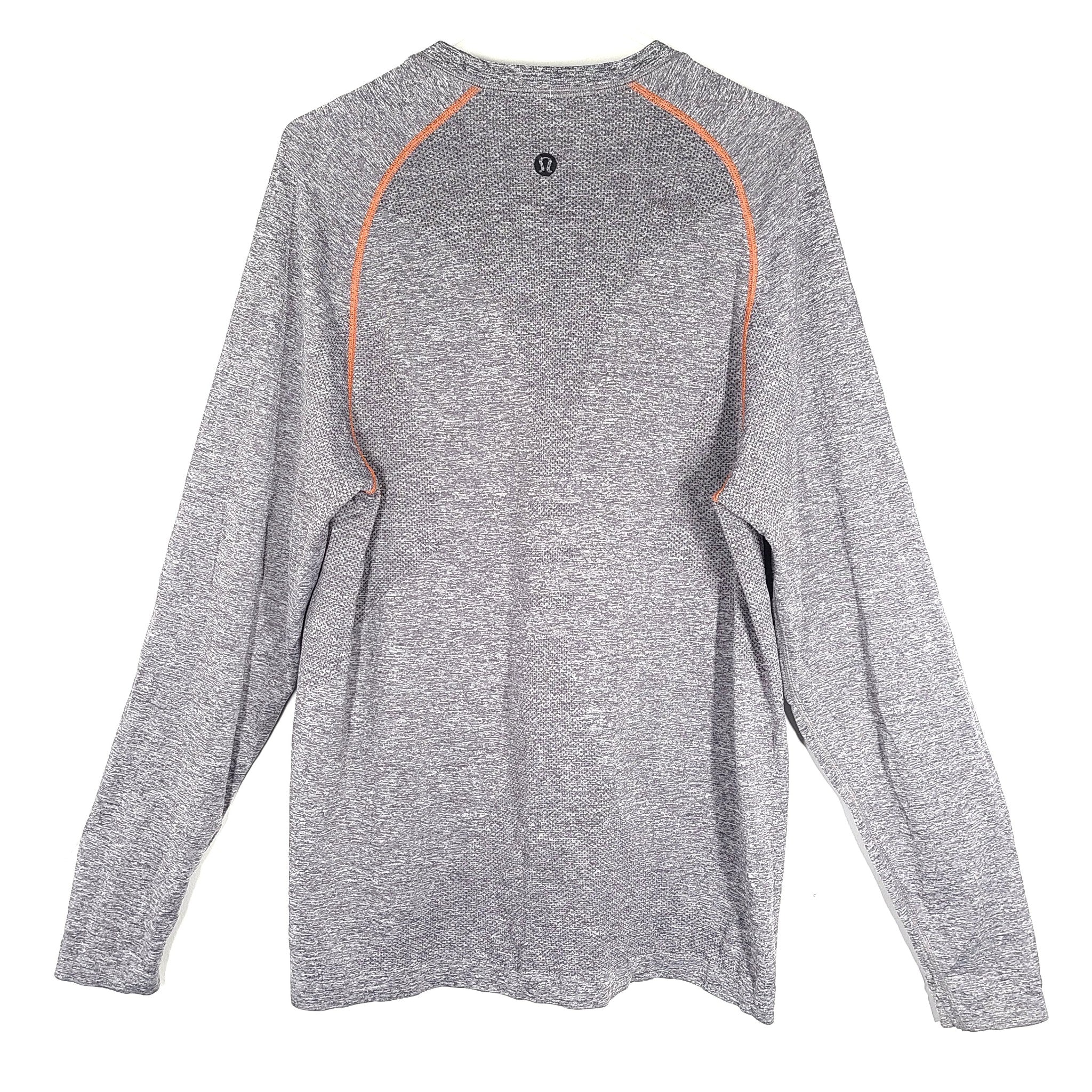 Lululemon Men's Metal Vent Tech Surge Shirt Long Sleeve Heather Gray Sz L