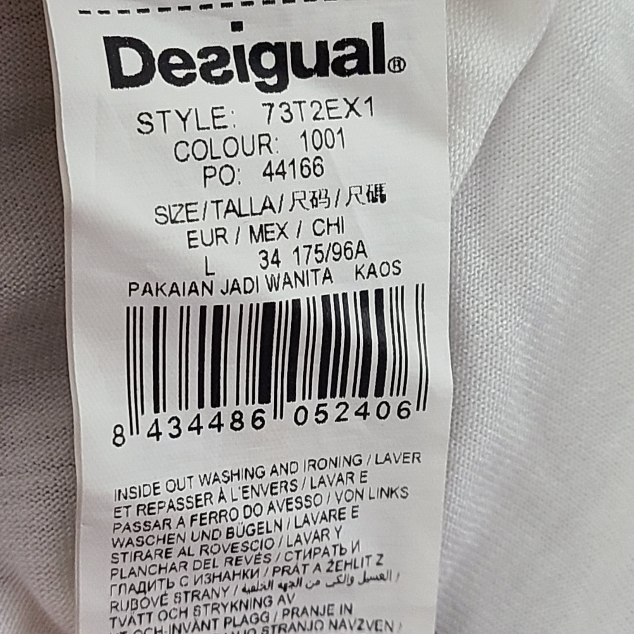 Desigual Women's Sabado Tank Top Layered Ruffles White Sz L
