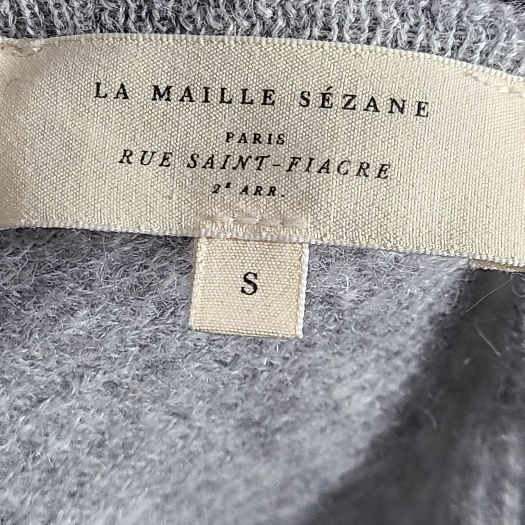 La Maille Sezane Gaspard Cardigan - Kid Mohair Alpaca - Knit Button Down Sz S