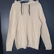 Jack & Jones Men's Classic Waffle Knit Hoodie Sweater Beige Sz XL