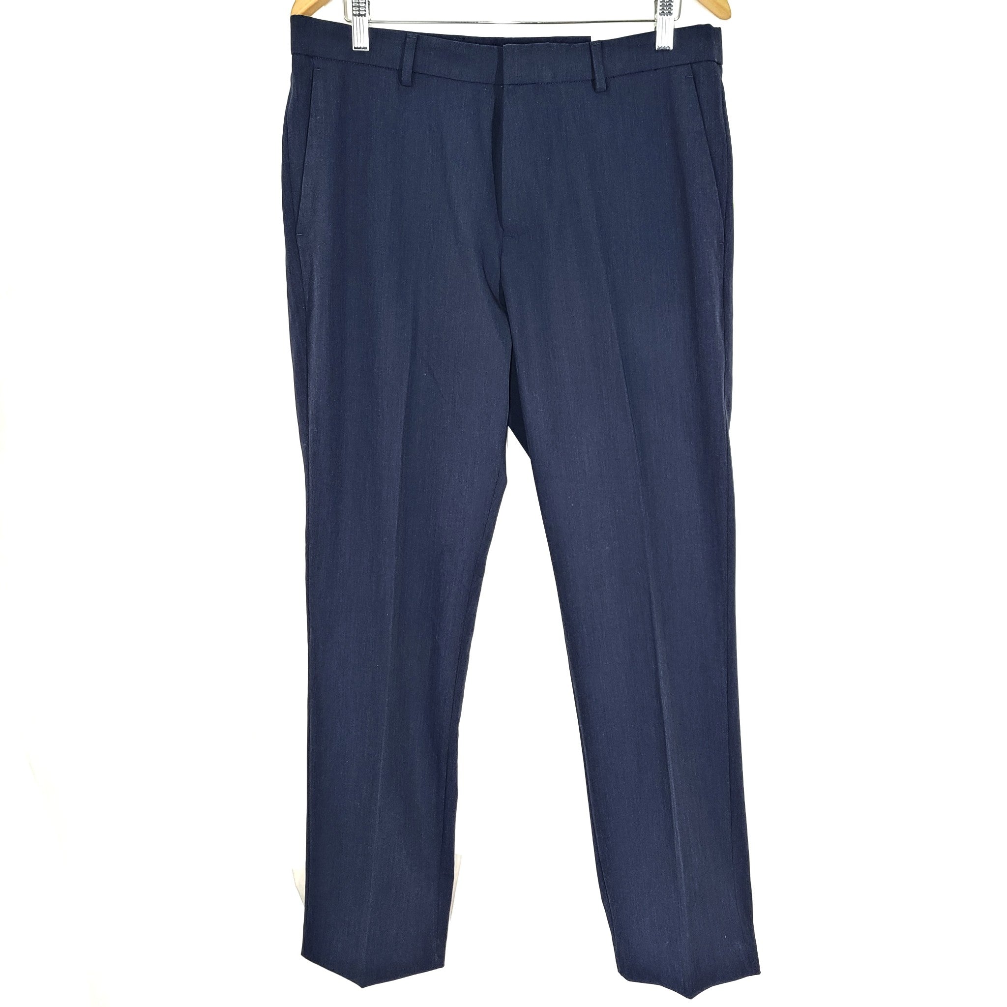Perry Ellis Men's Portfolio Resolution Pants Stretch Slim Fit  Navy Blue 34x32