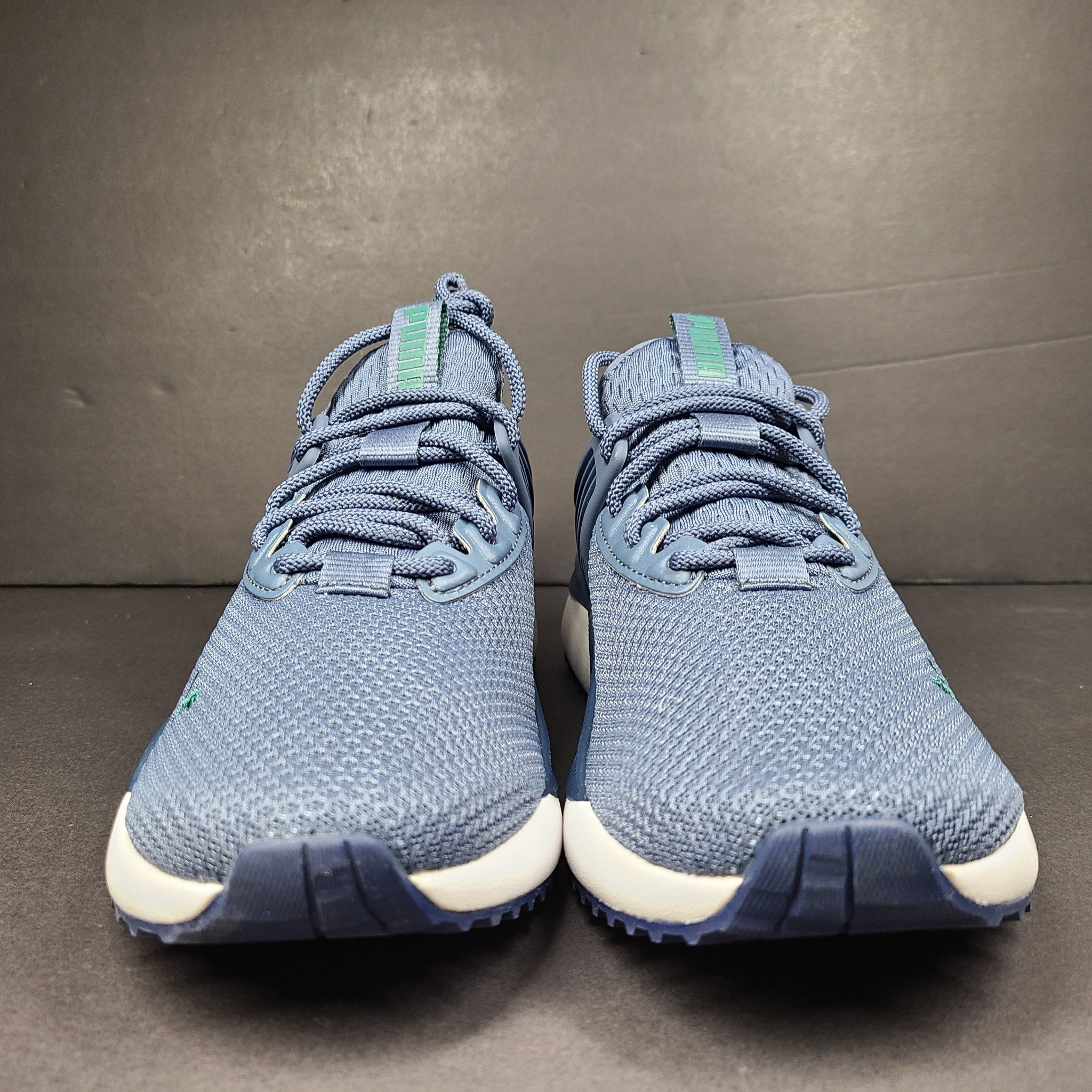 PUMA Kids' Pacer Future Sneakers 375757-12 Breathable Inky Blue Malachite Sz 7C