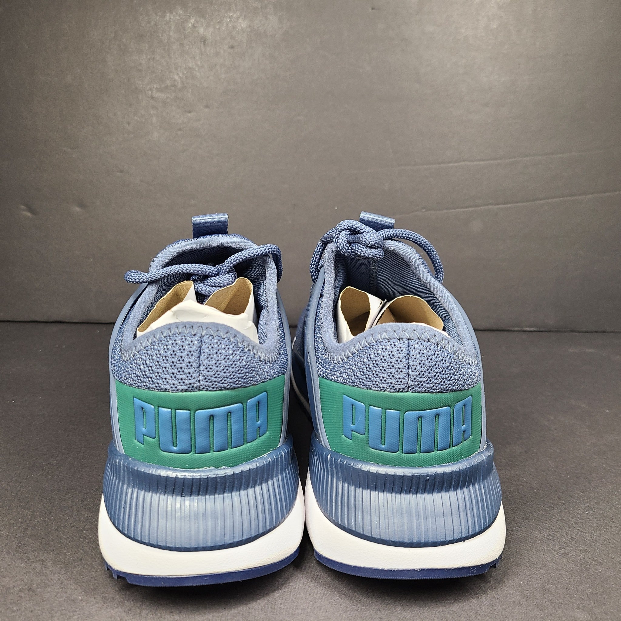 PUMA Kids' Pacer Future Sneakers 375757-12 Breathable Inky Blue Malachite Sz 7C
