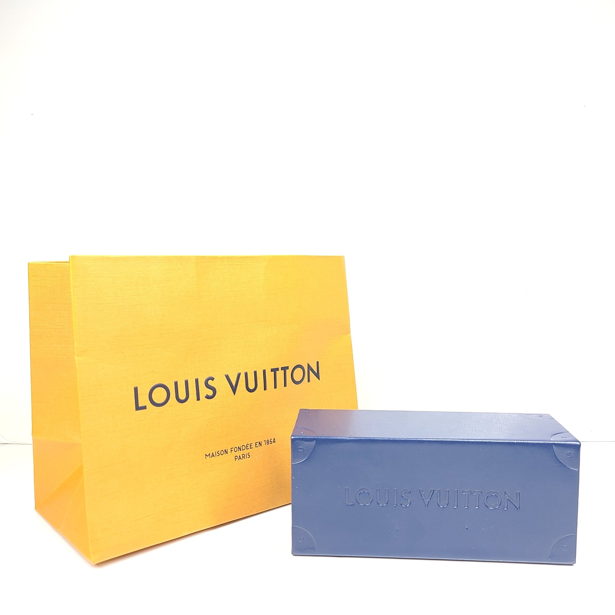 Louis Vuitton Men's Clockwise Sunglasses Dark Gun Monogram Z1019E Aviator NEW