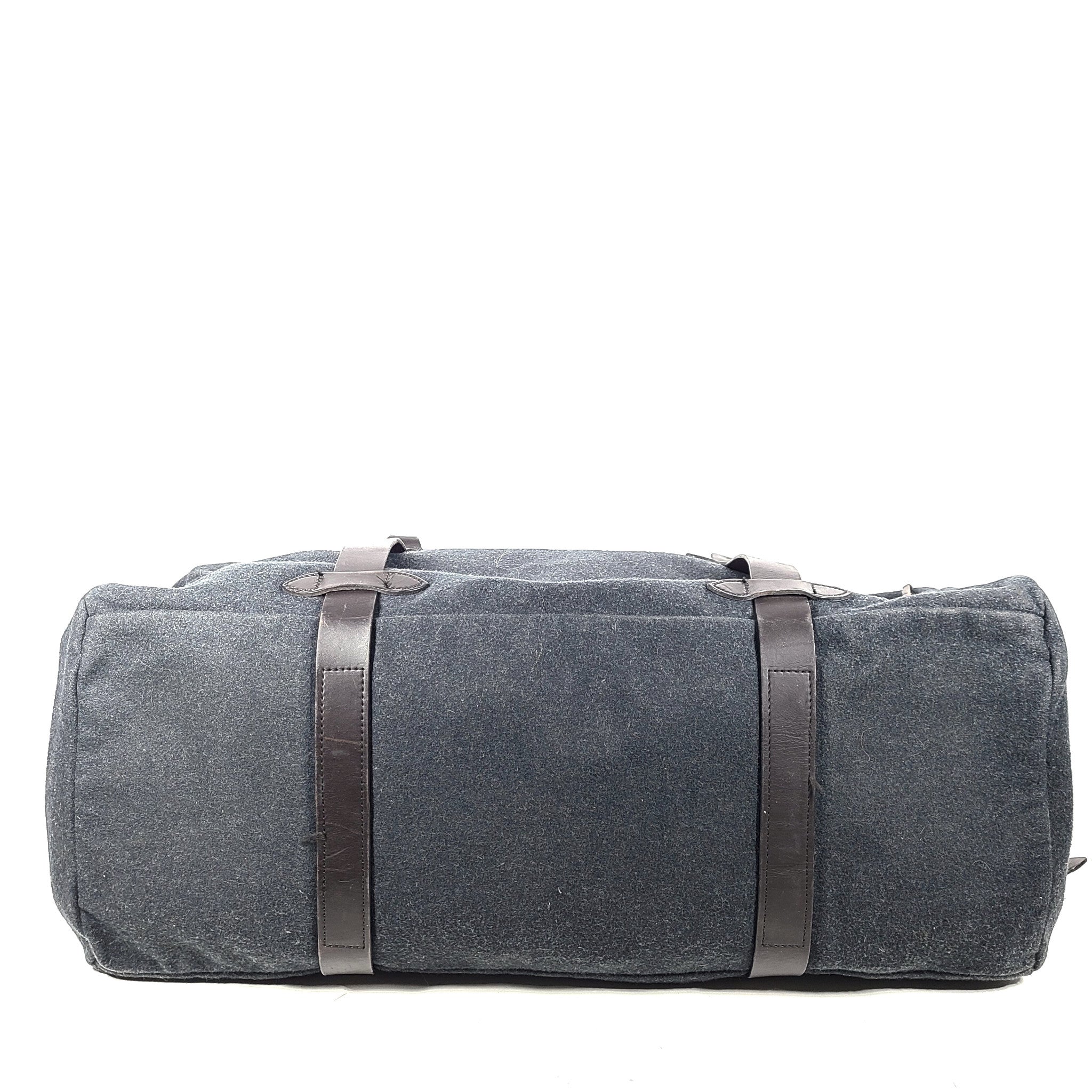 Vintage Filson Large Mackinaw Wool Duffle Bag SUPER RARE Charcoal Gray