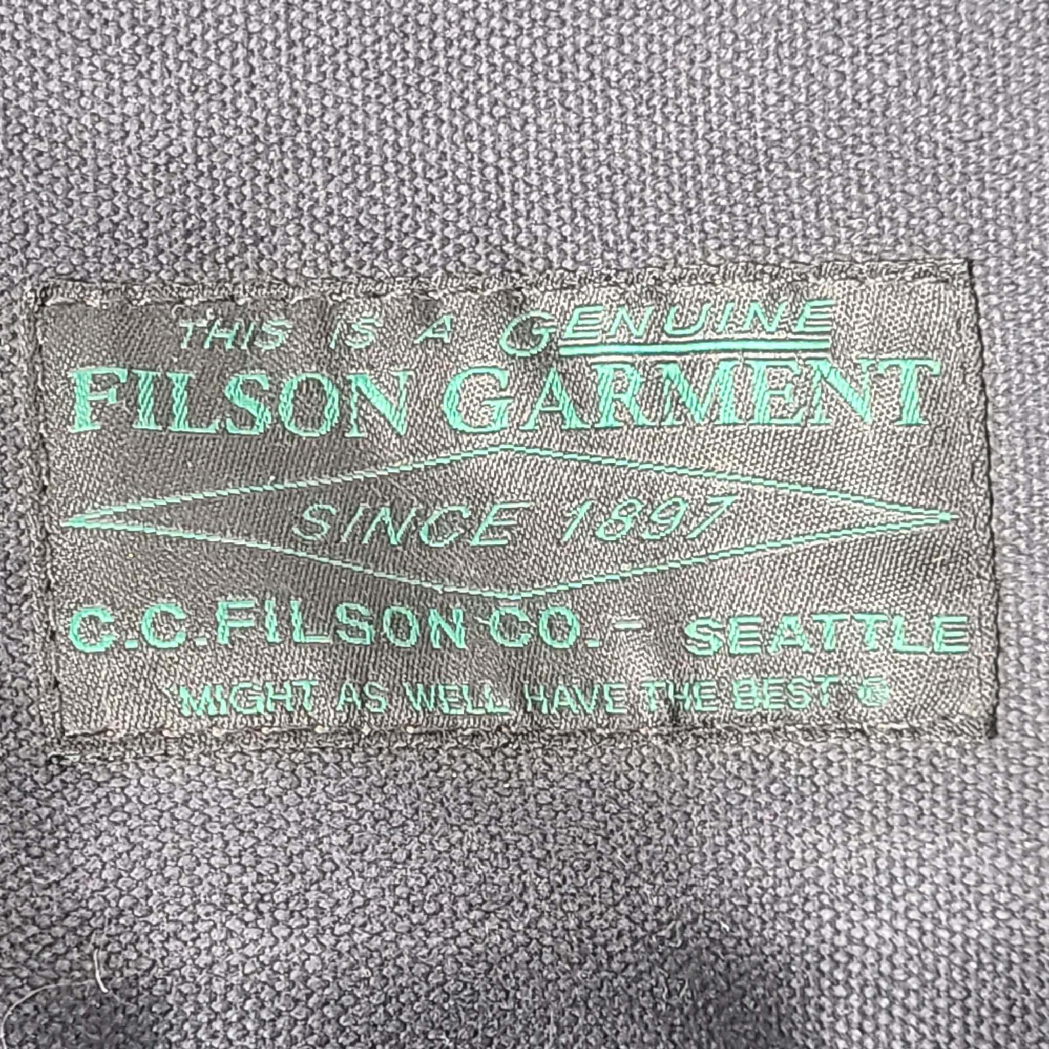 Vintage Filson Large Mackinaw Wool Duffle Bag SUPER RARE Charcoal Gray