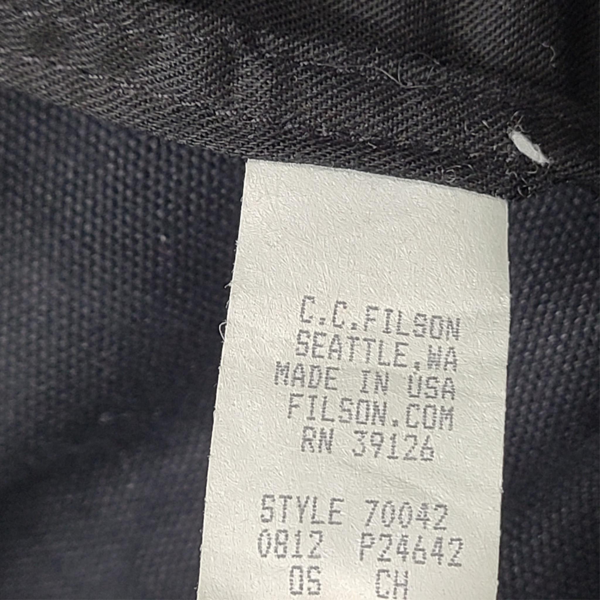 Vintage Filson Large Mackinaw Wool Duffle Bag SUPER RARE Charcoal Gray