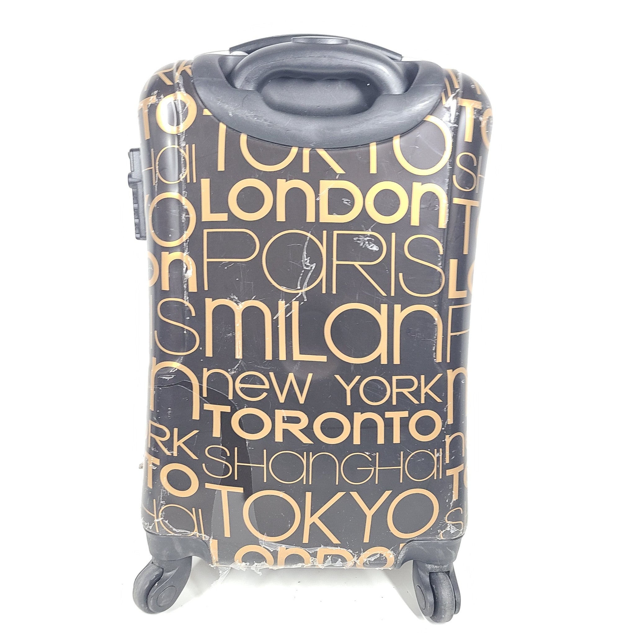 Heys Metropolis 21" Spinner Carry On Cabin Luggage Hardcase Locking City Print