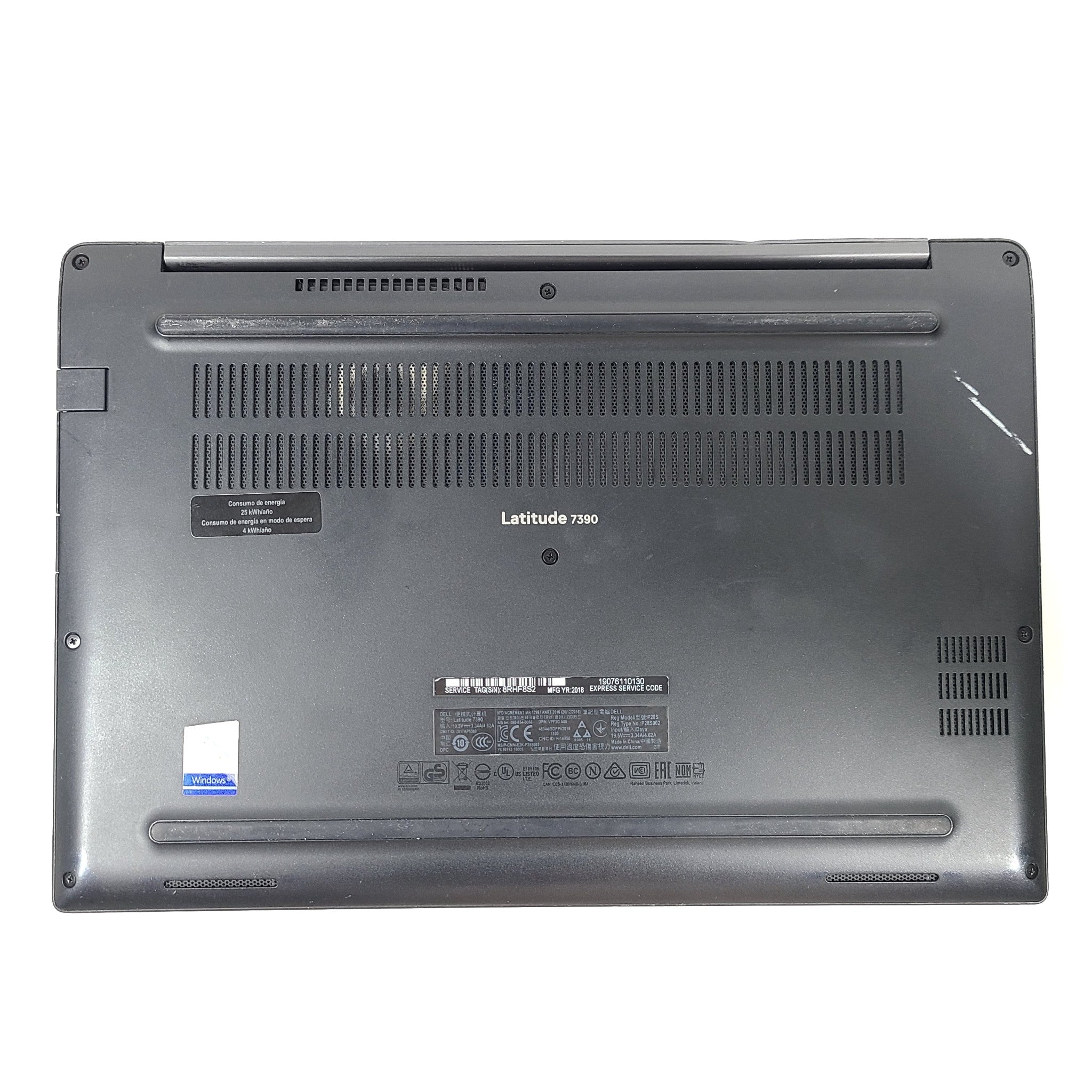 Dell Latitude 7390 Laptop 13.3" 512GB SSD Intel i7-8650U @ 1.9 GHz 16GB