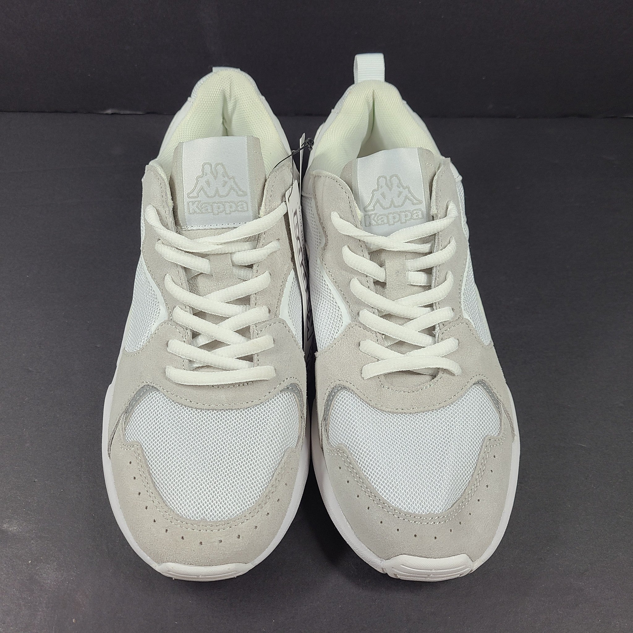 Kappa Logo Beirut Unisex Sneakers Running Shoes Shoes White Gray Sz 7