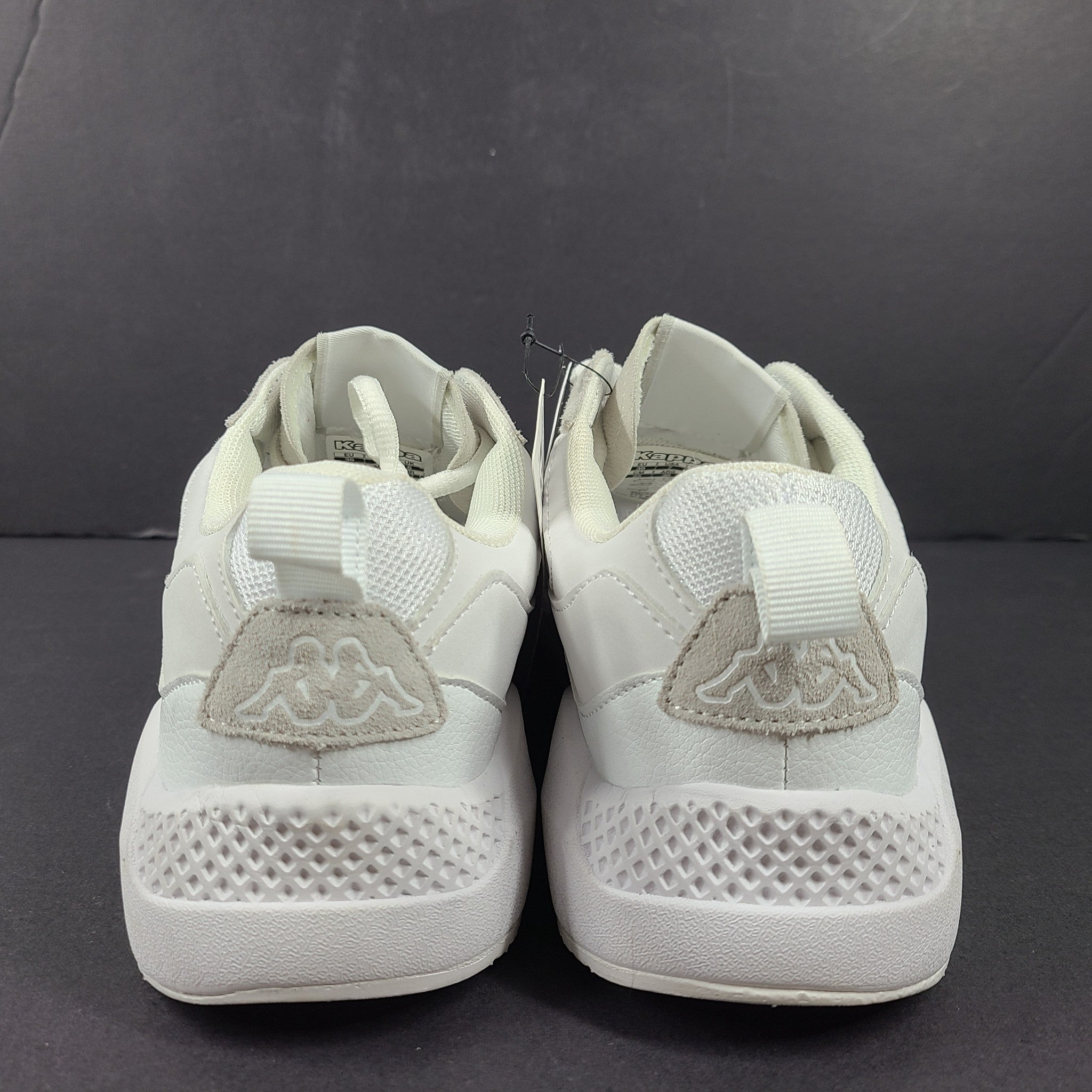 Kappa Logo Beirut Unisex Sneakers Running Shoes Shoes White Gray Sz 7