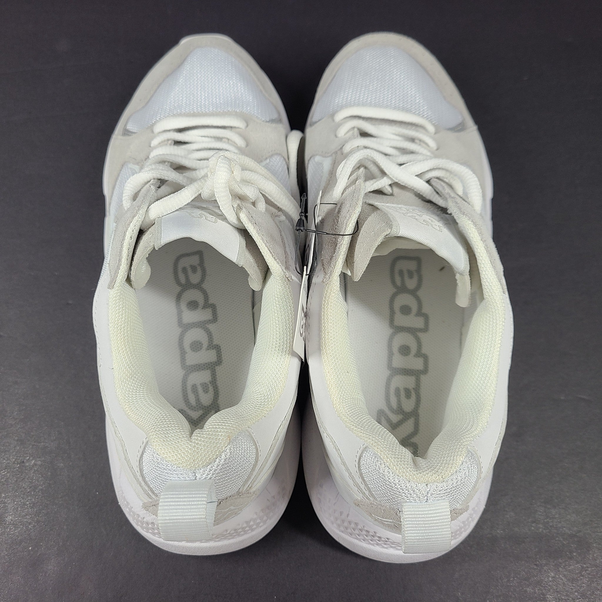 Kappa Logo Beirut Unisex Sneakers Running Shoes Shoes White Gray Sz 7