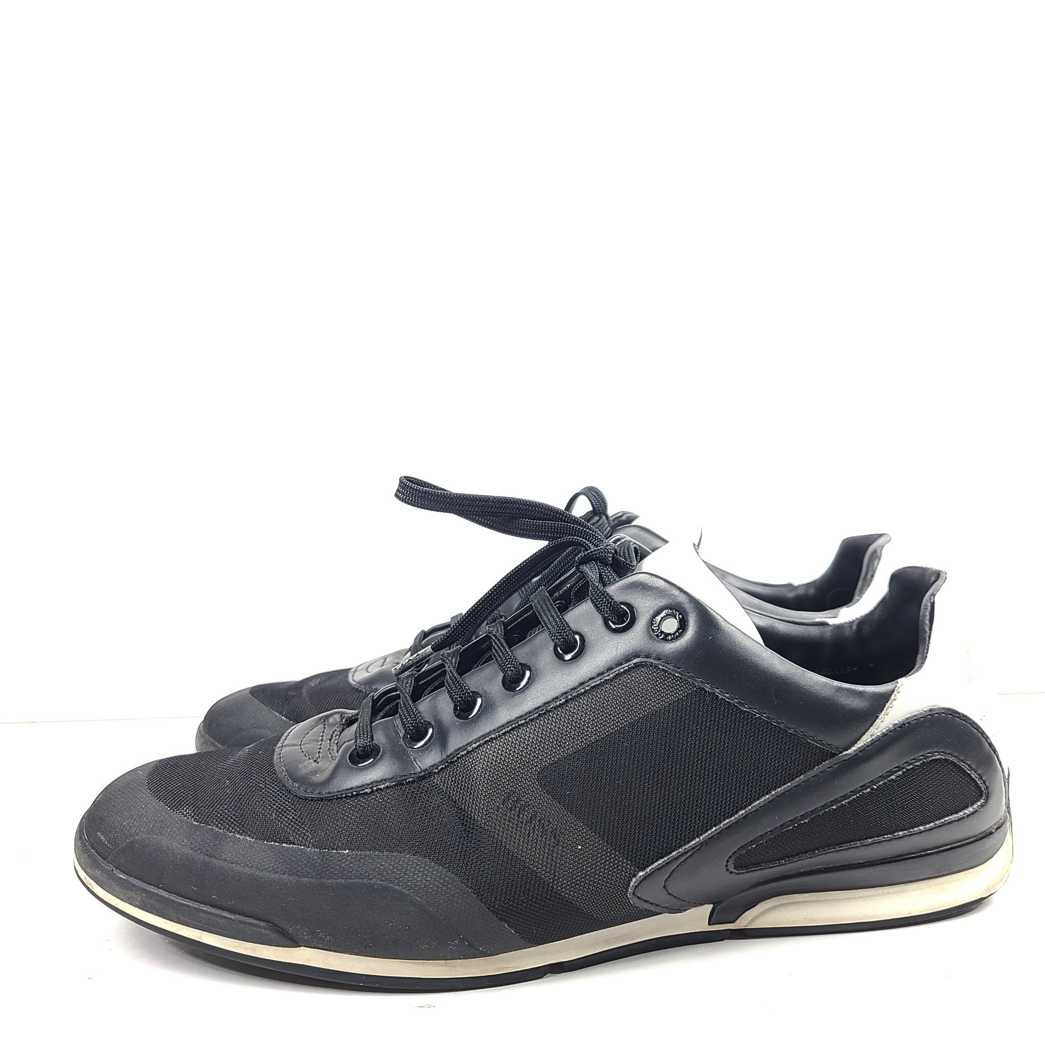Hugo Boss Men's Saturn Low Top Sneakers Reflective Casual Black US 10