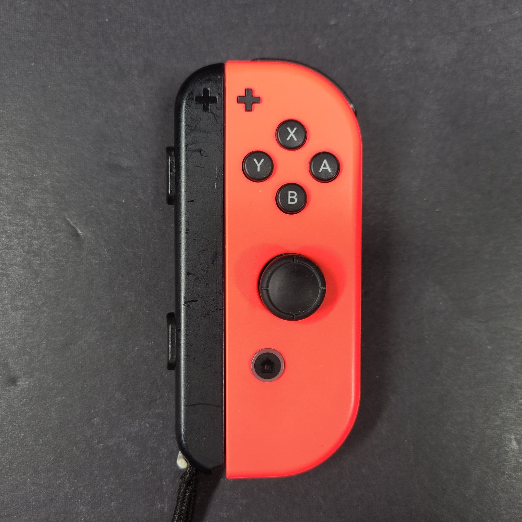Genuine OEM Nintendo Switch Right Joy Con Controller Neon + Strap- Red HAC-016