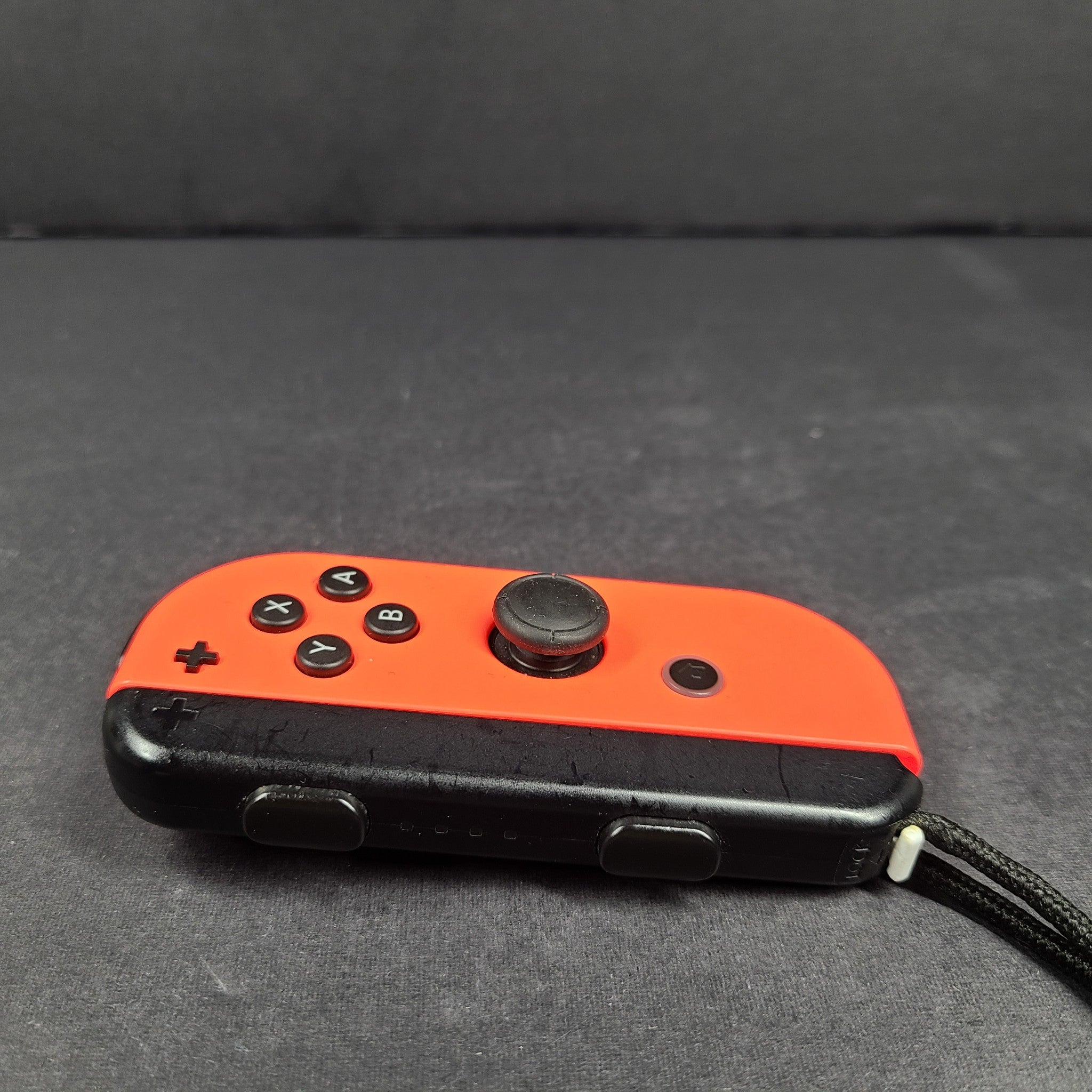 Genuine OEM Nintendo Switch Right Joy Con Controller Neon + Strap- Red HAC-016