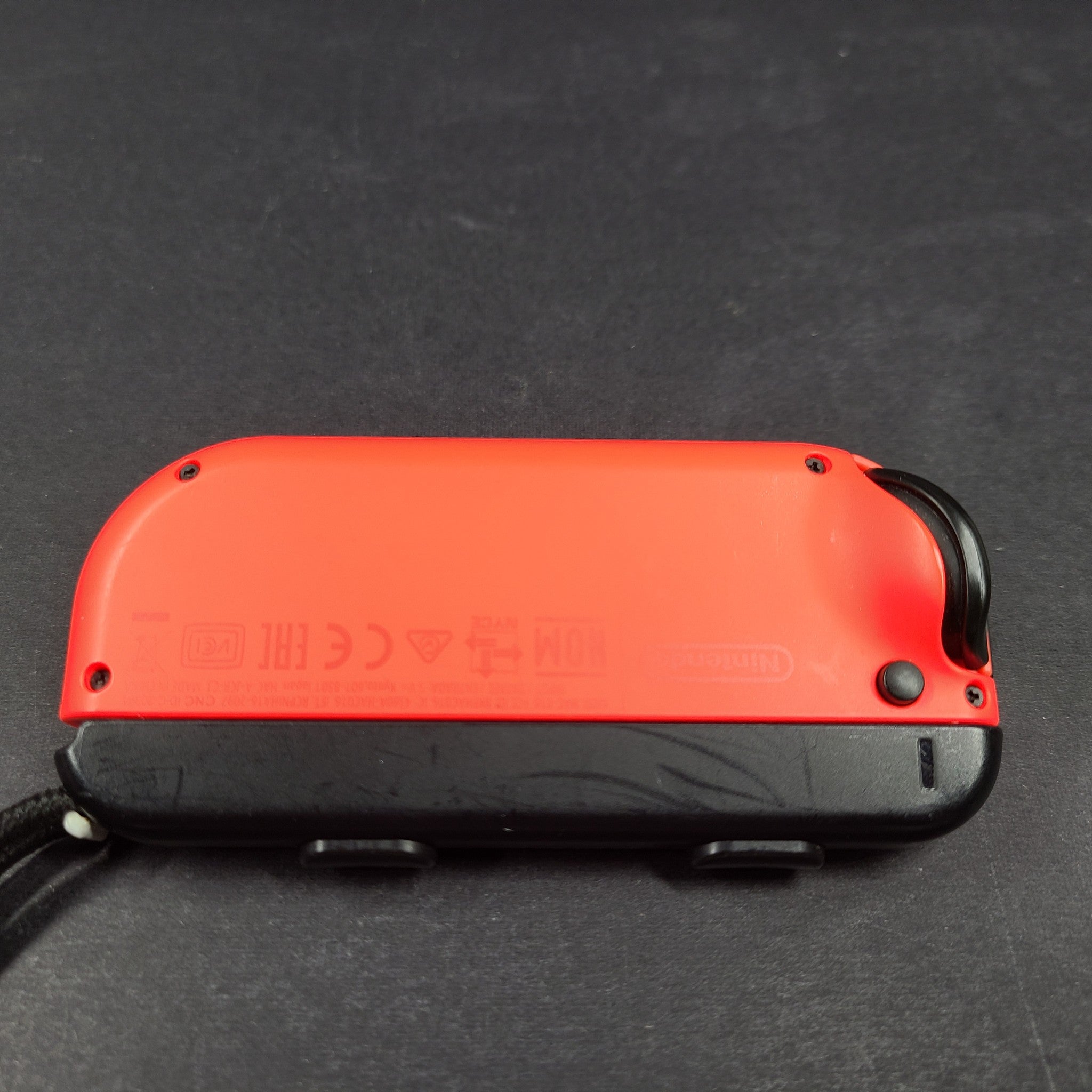 Genuine OEM Nintendo Switch Right Joy Con Controller Neon + Strap- Red HAC-016