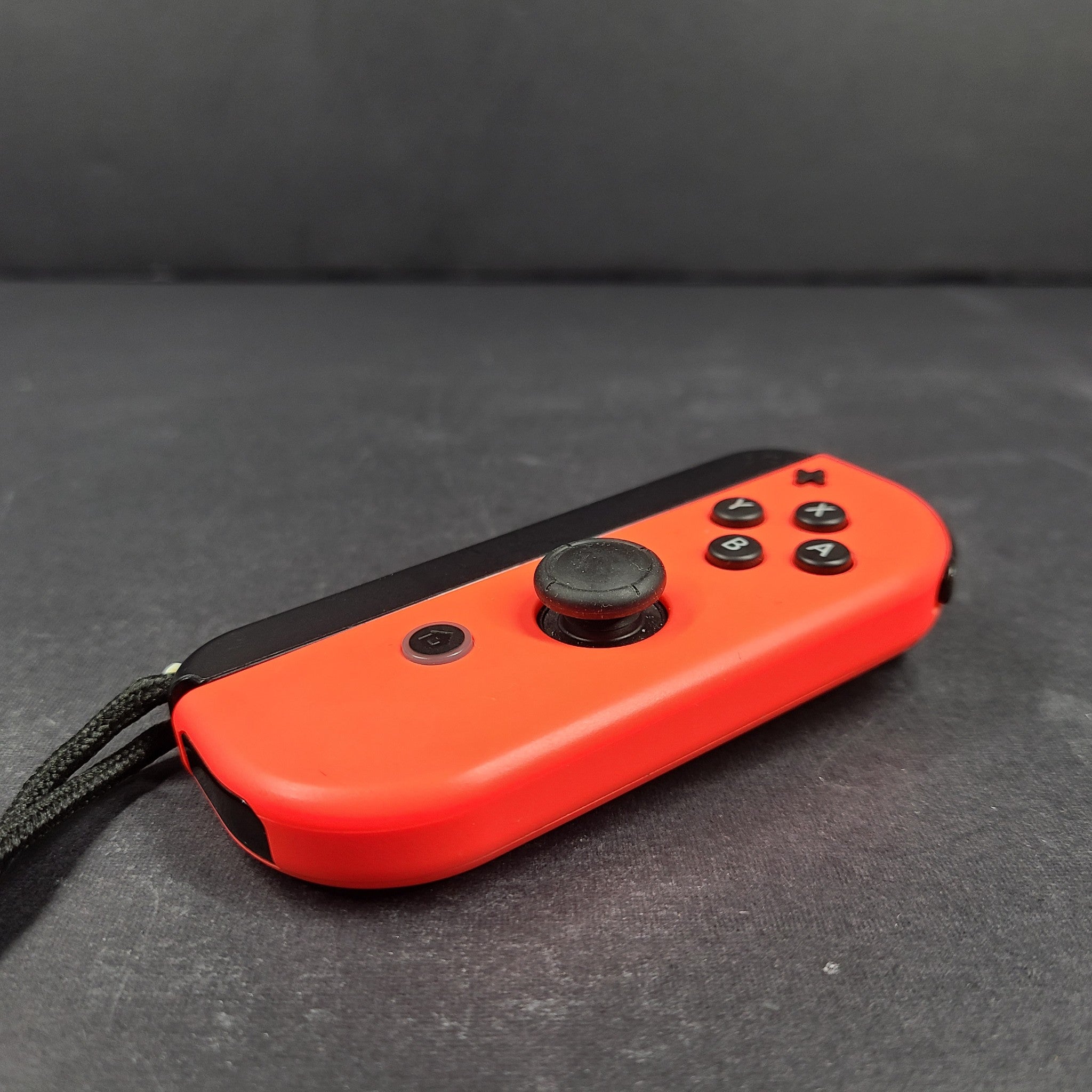 Genuine OEM Nintendo Switch Right Joy Con Controller Neon + Strap- Red HAC-016