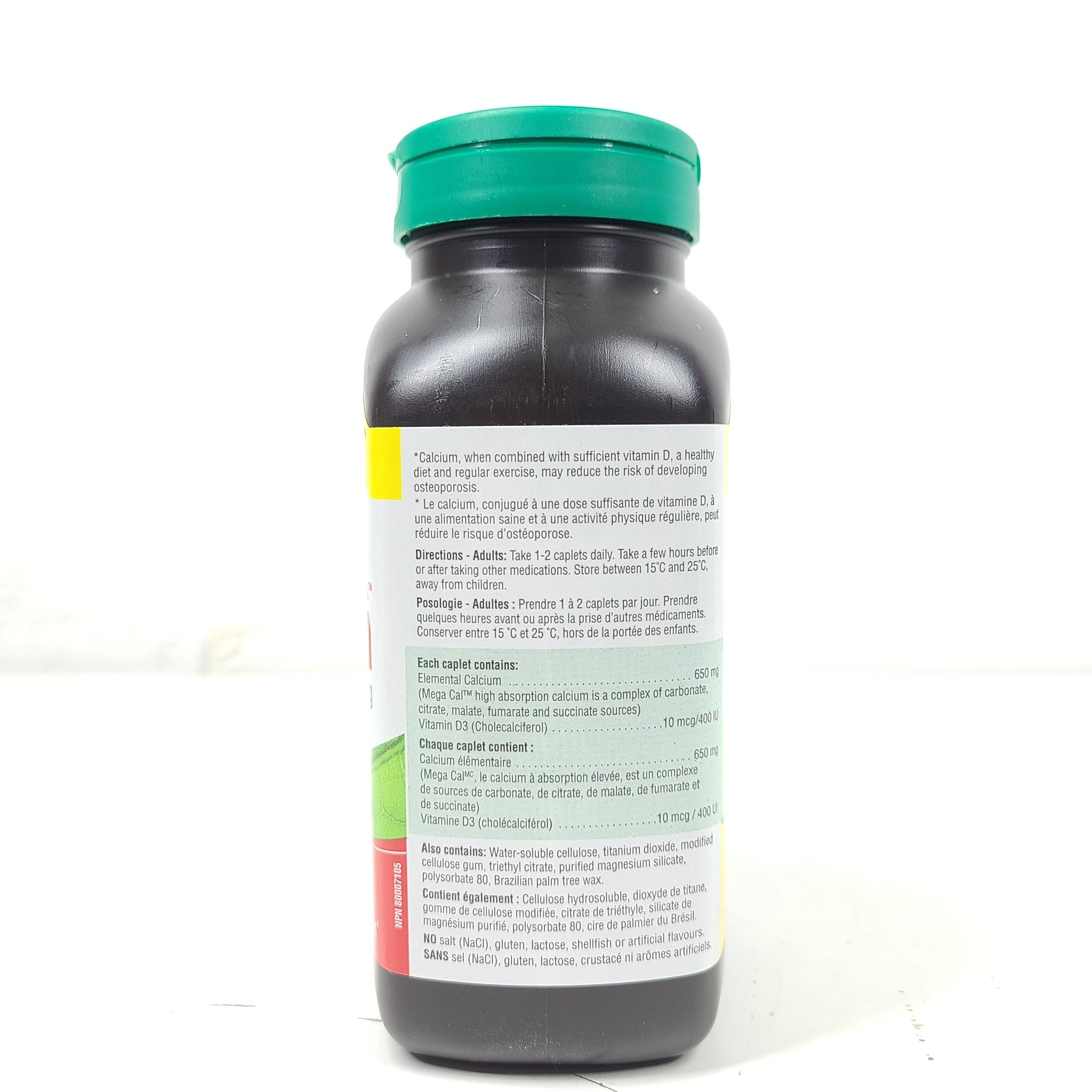 250 Ct Jamieson Calcium 650 mg + Vitamin D3 400 IU Strong Bones  9/25