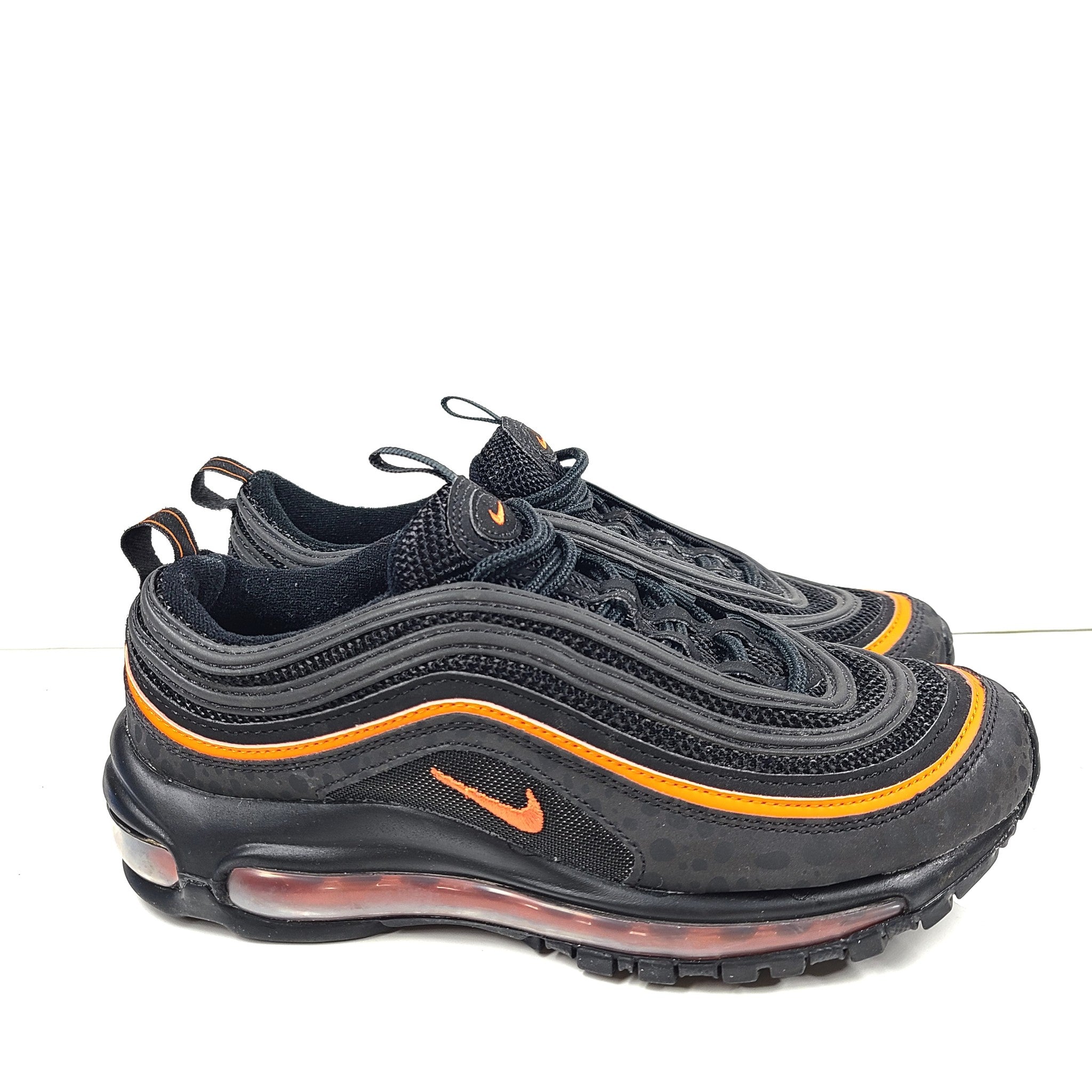 Nike Boys' GS AIR MAX 97 Sneakers DX3088-001 Sneakers Black Orange Sz 5.5Y