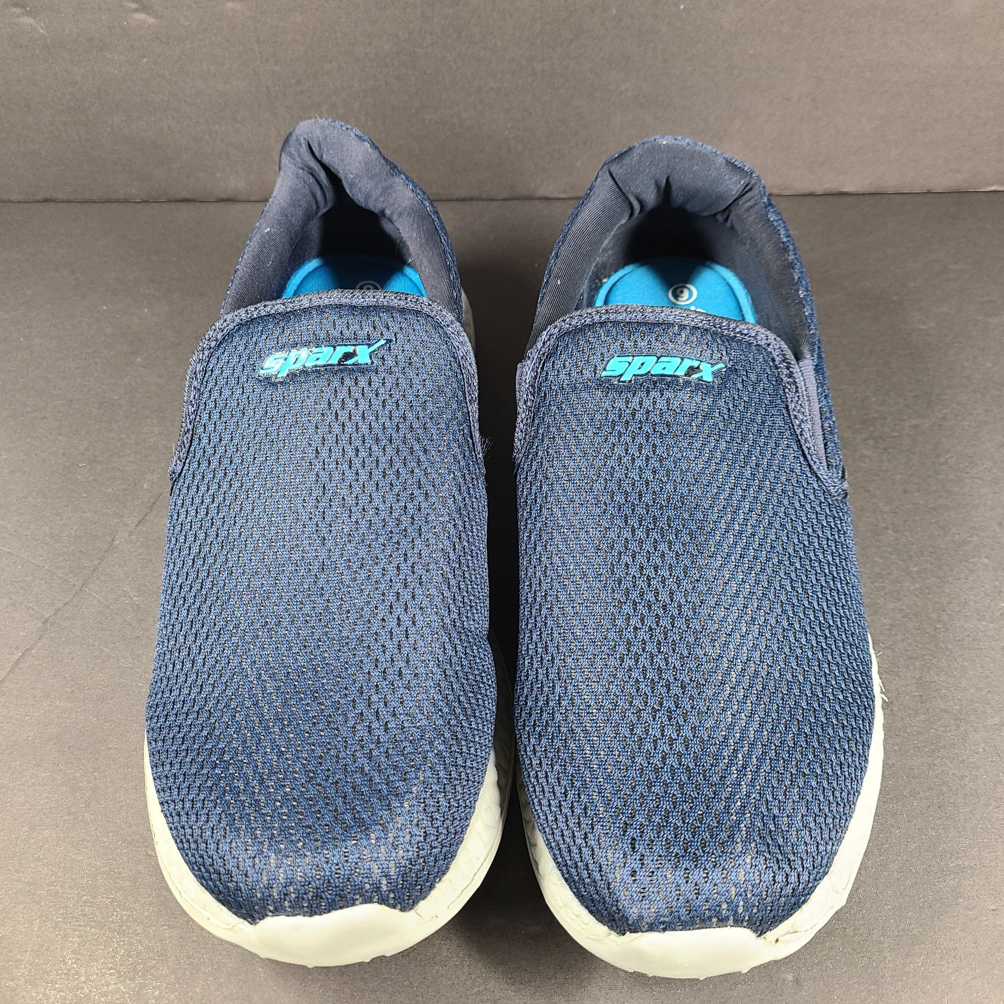 SPARX Men's SM-375 Walking Shoes Sneakers Flex Lightweight Memory Blue Sz 9.5
