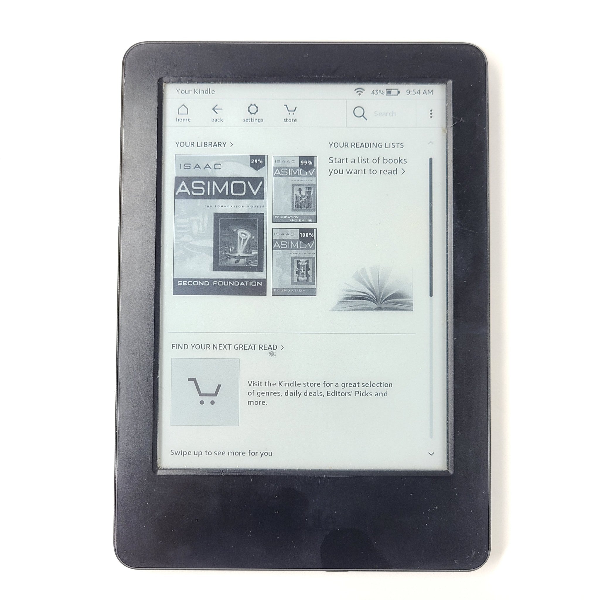 Amazon Kindle Basic (7th Generation) 4GB, Wi-Fi, 6in eBook E-Reader - Black V1