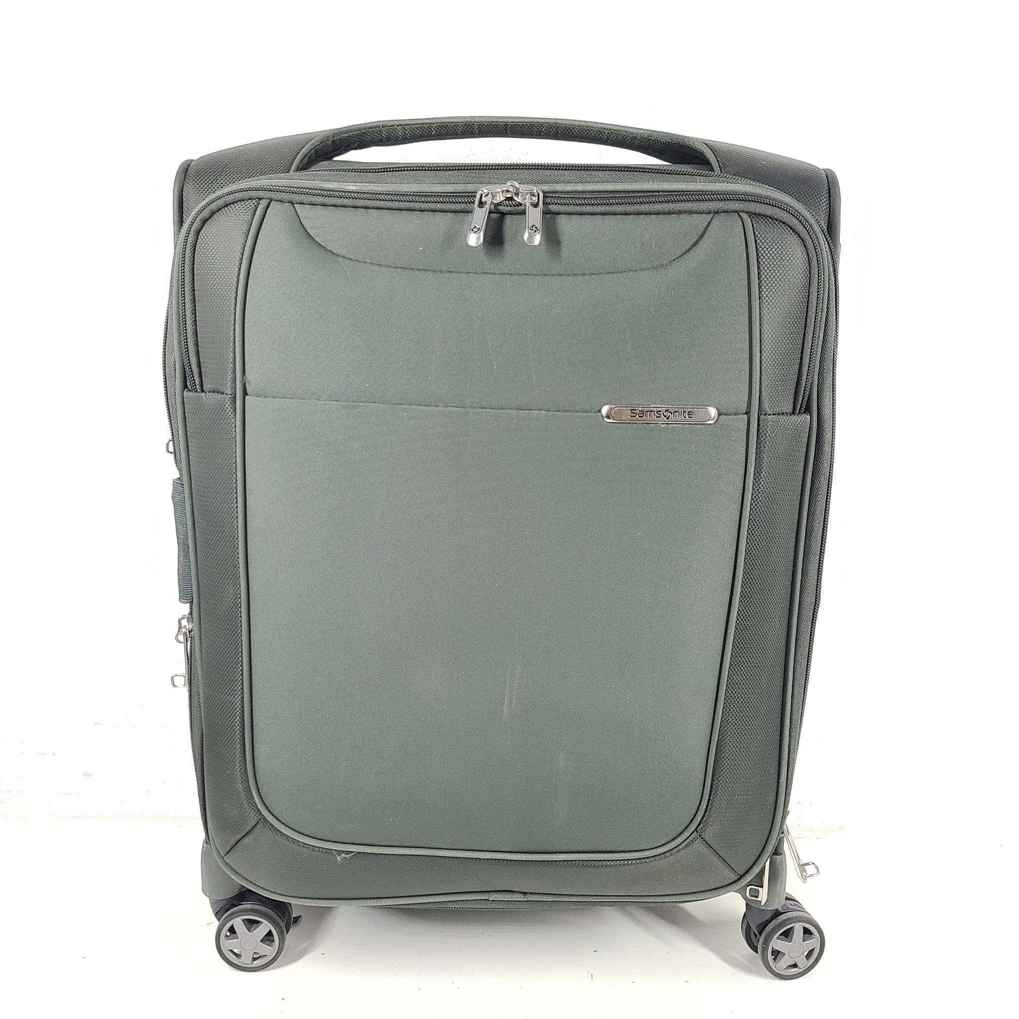 Samsonite 21" D'Lite Spinner Carry On Cabin Soft Shell Luggage TSA Lock Green