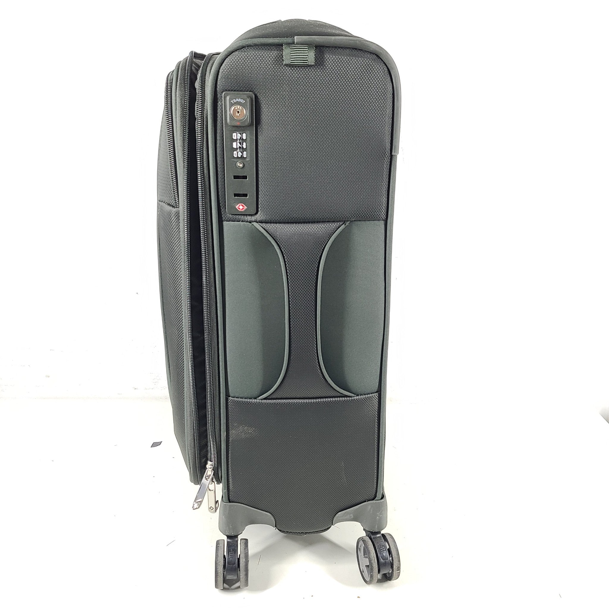 Samsonite 21" D'Lite Spinner Carry On Cabin Soft Shell Luggage TSA Lock Green