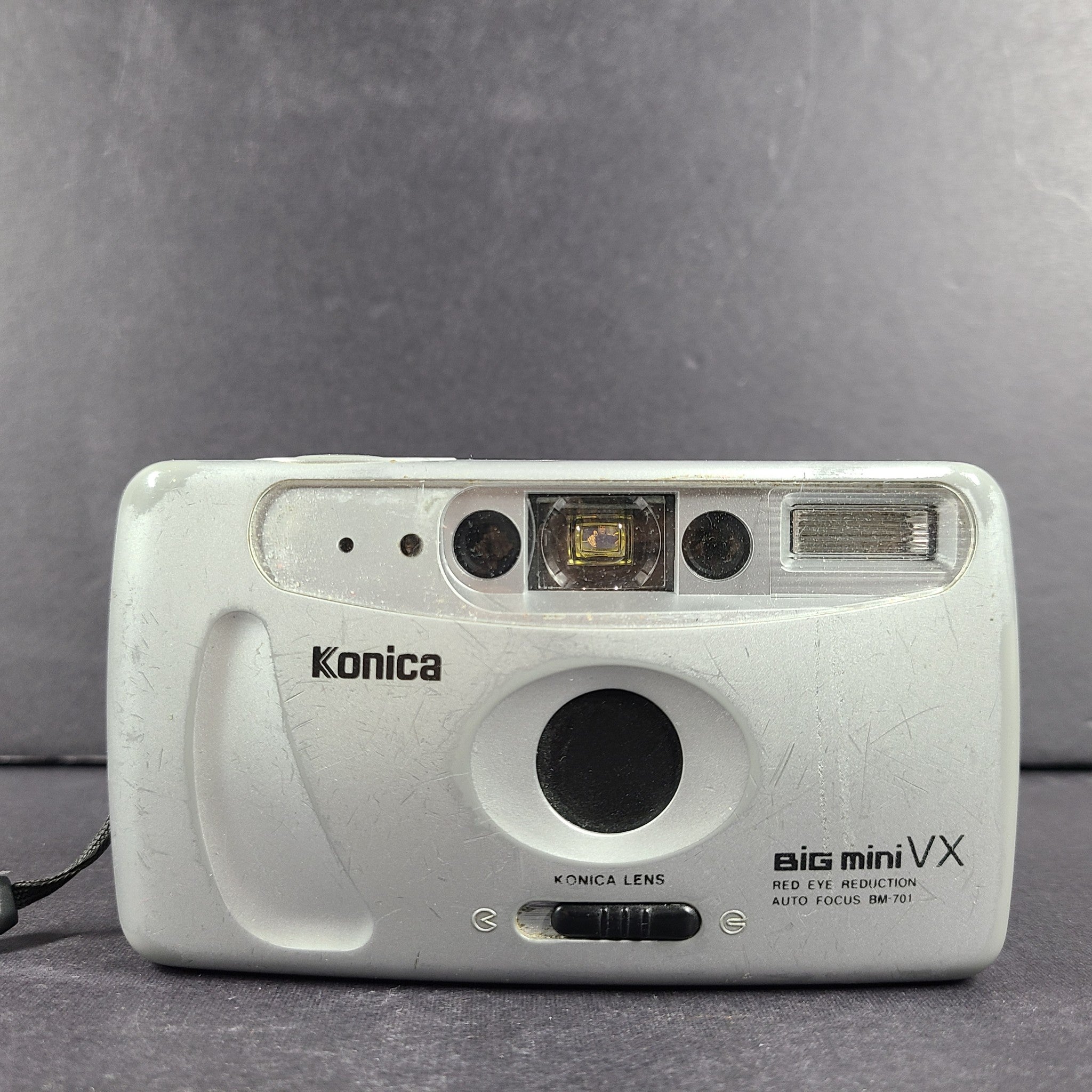 Konica Big Mini VX BM701 35mm Film Camera Auto Focus Point And Shoot Silver