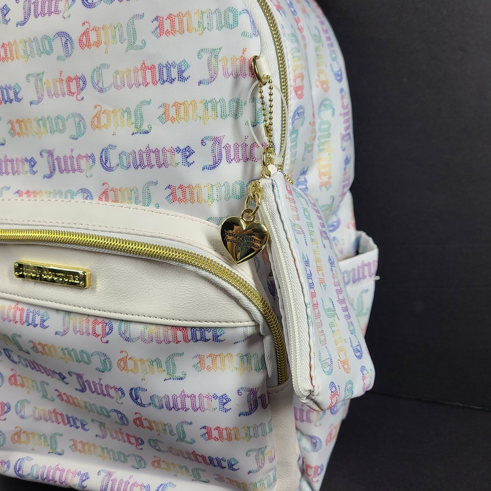Juicy Couture Backpack Rainbow Logo with Coin Pouch
