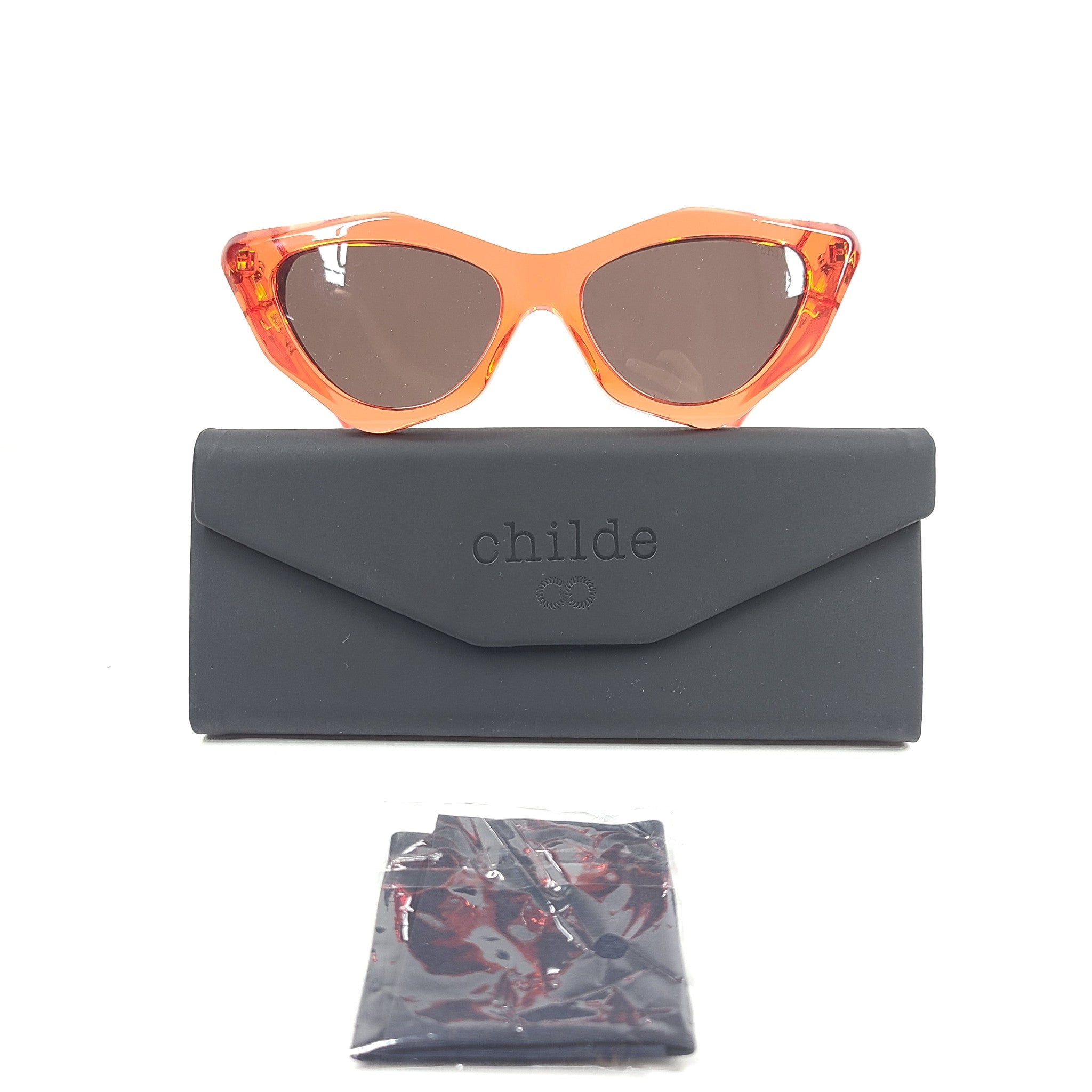 Childe Moohki Sunglasses Bio-Acetate Translucent Red | Amber Bio Lens 52 16 145