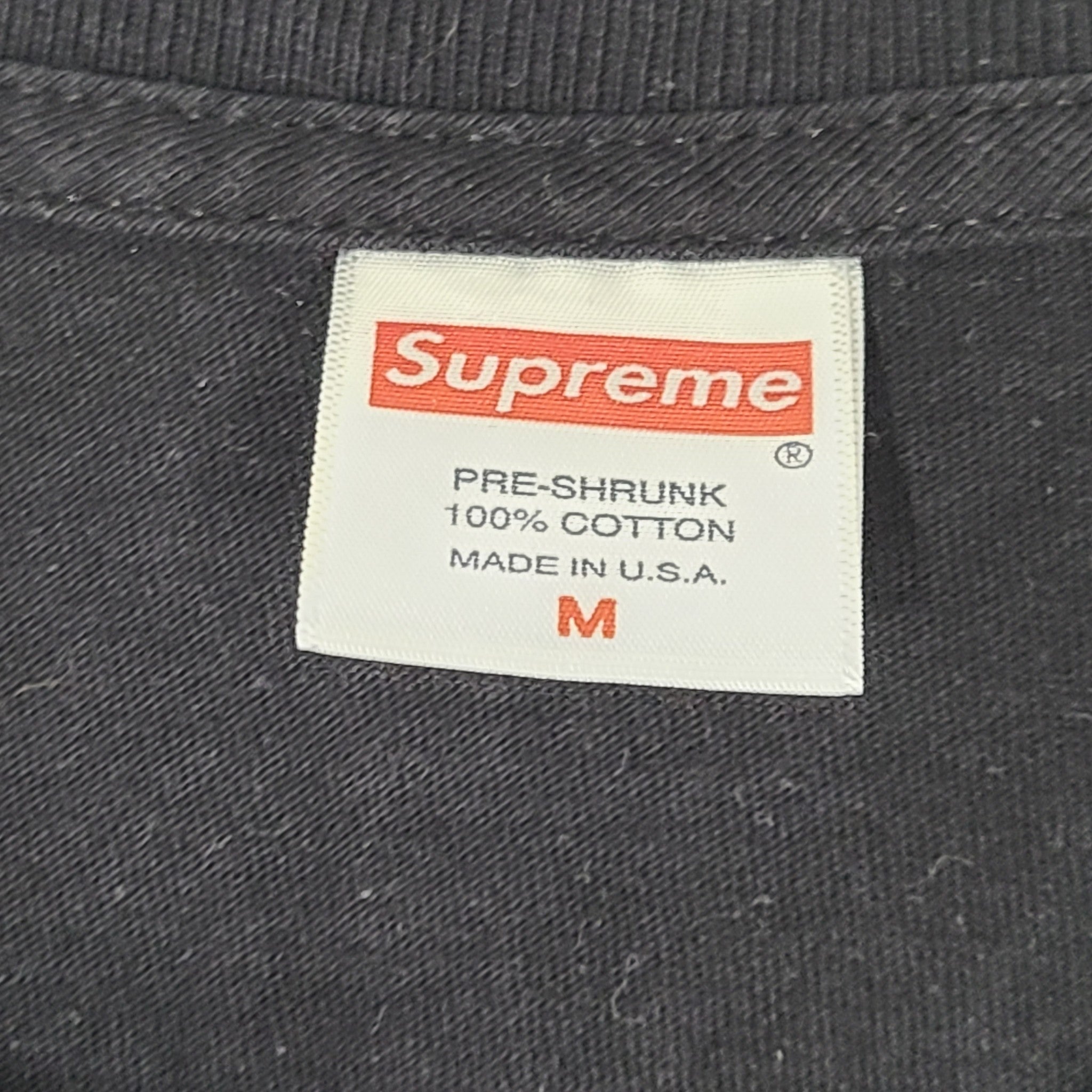 Supreme Men's Ralph Steadman Box Logo Tee T-Shirt Black Sz M