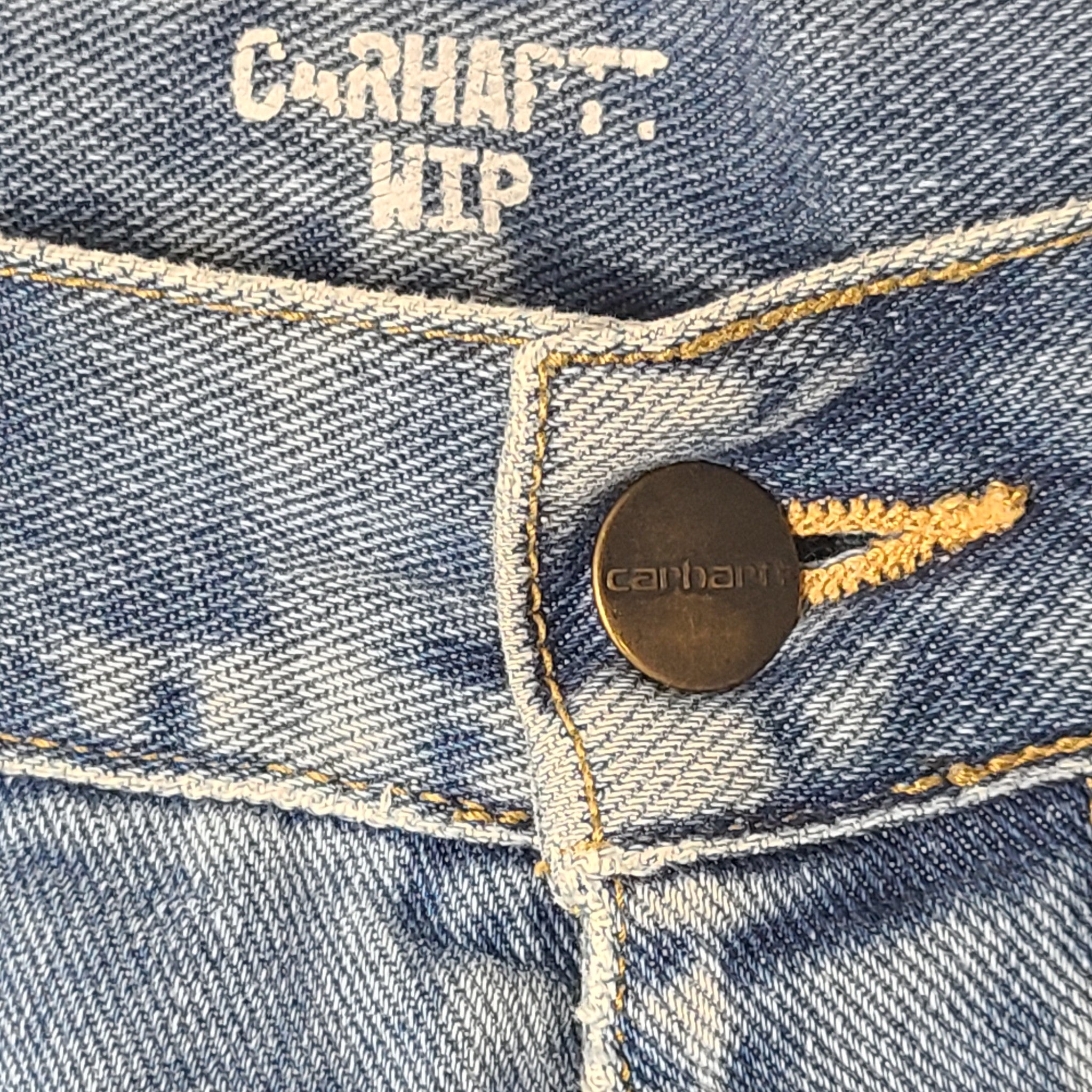 Carhartt Men's Newel Pant Denim Jeans Relaxed Fit Tapered Leg Sz 28