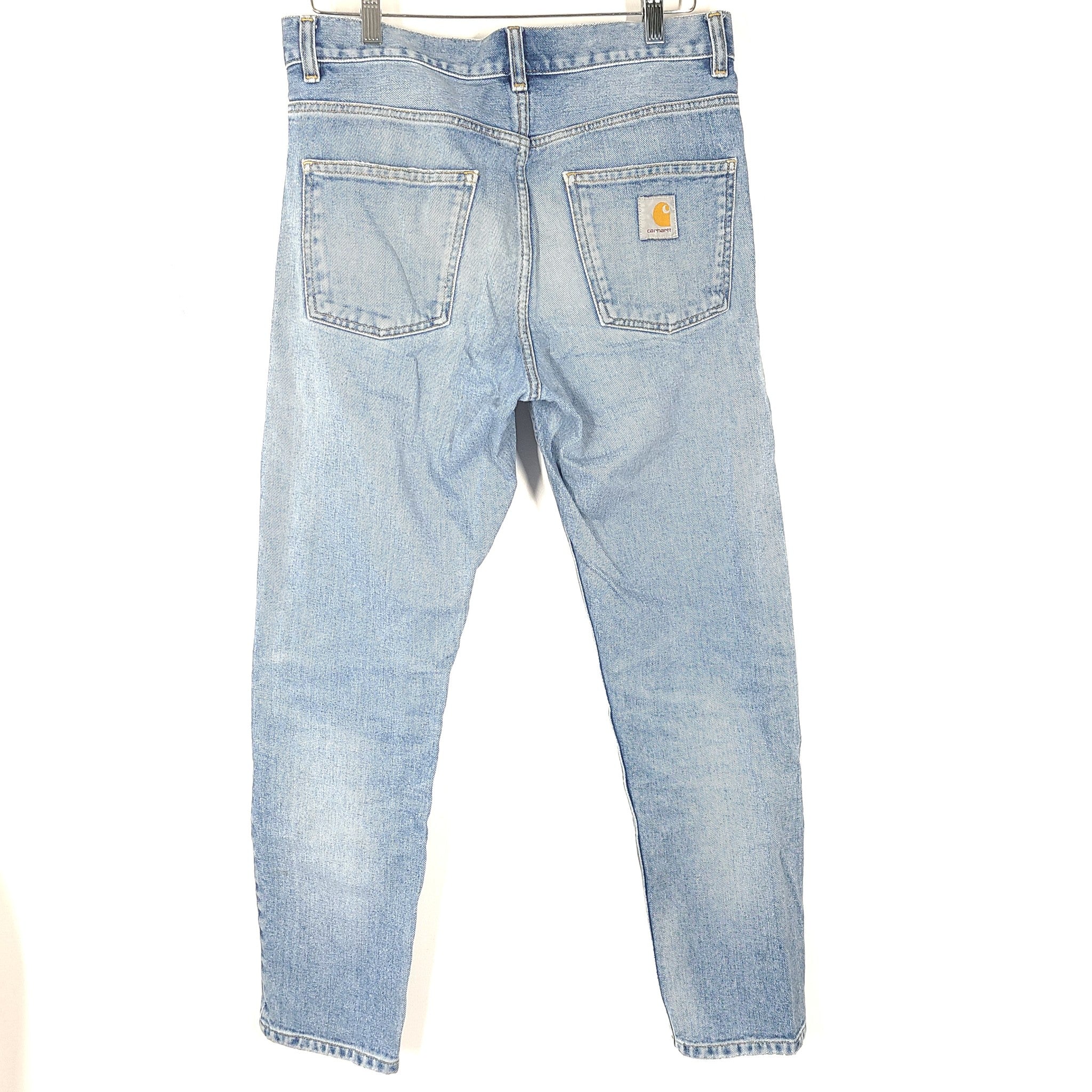 Carhartt Men's Newel Pant Denim Jeans Relaxed Fit Tapered Leg Sz 28
