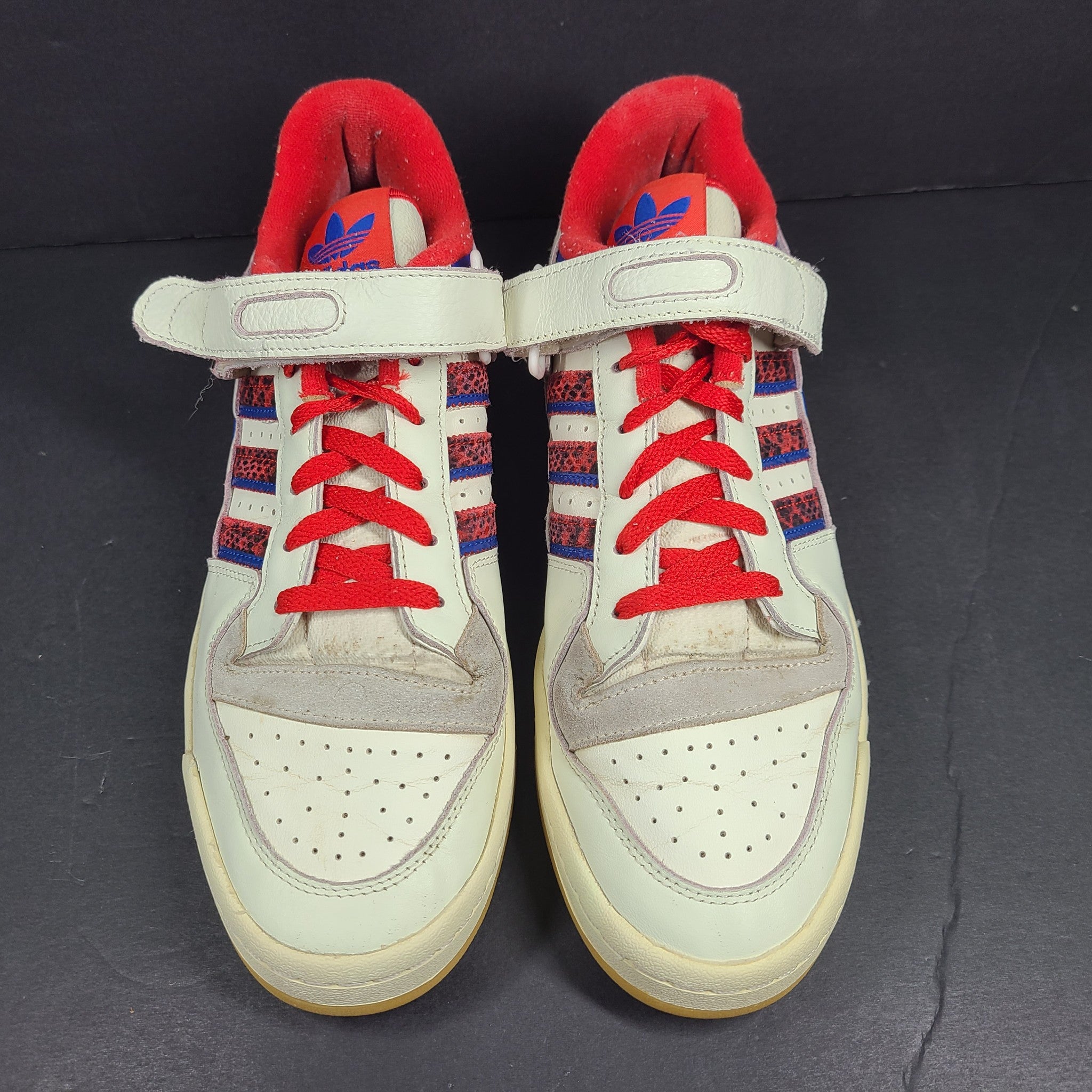 Adidas Men's Forum 84 Low Sneakers GV9606 White Red Blue Sz 11