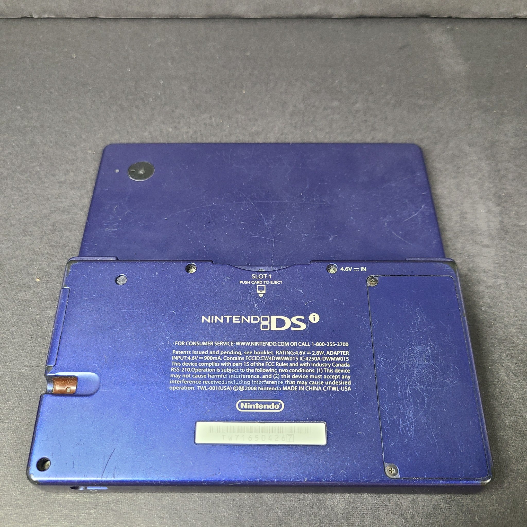 Nintendo DSi TWL-001 Blue Handheld Gaming System Console - No stylus