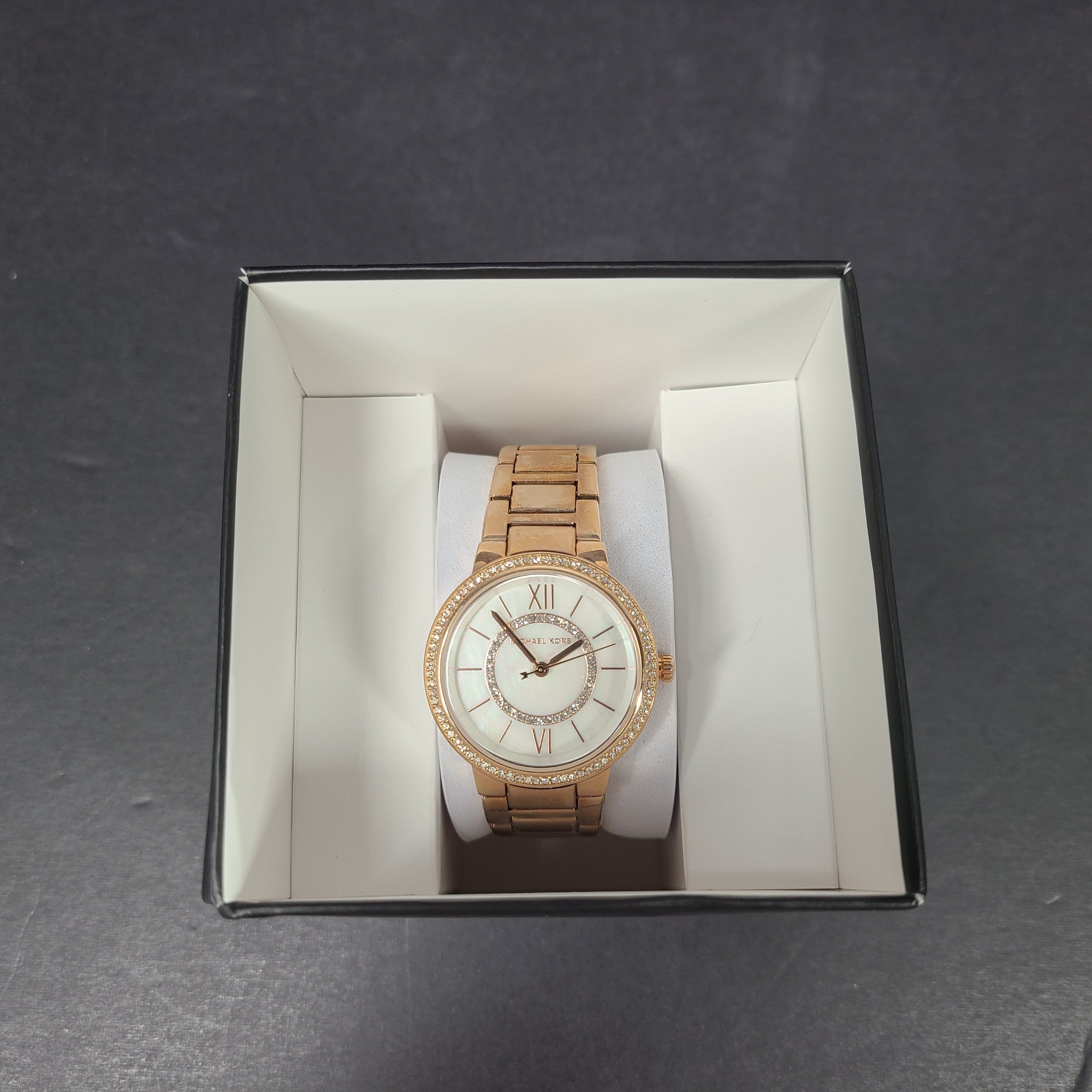 Michael Kors Women's Gabbi Pavé Rose Gold-Tone Watch MK3961