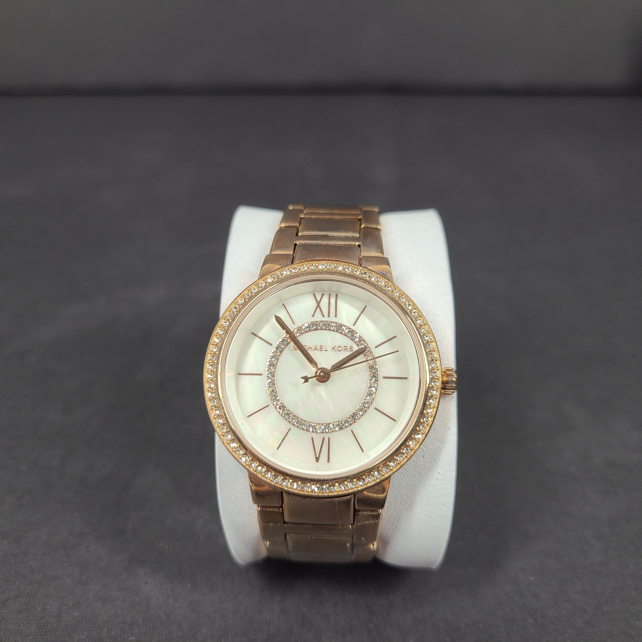 Michael Kors Women's Gabbi Pavé Rose Gold-Tone Watch MK3961