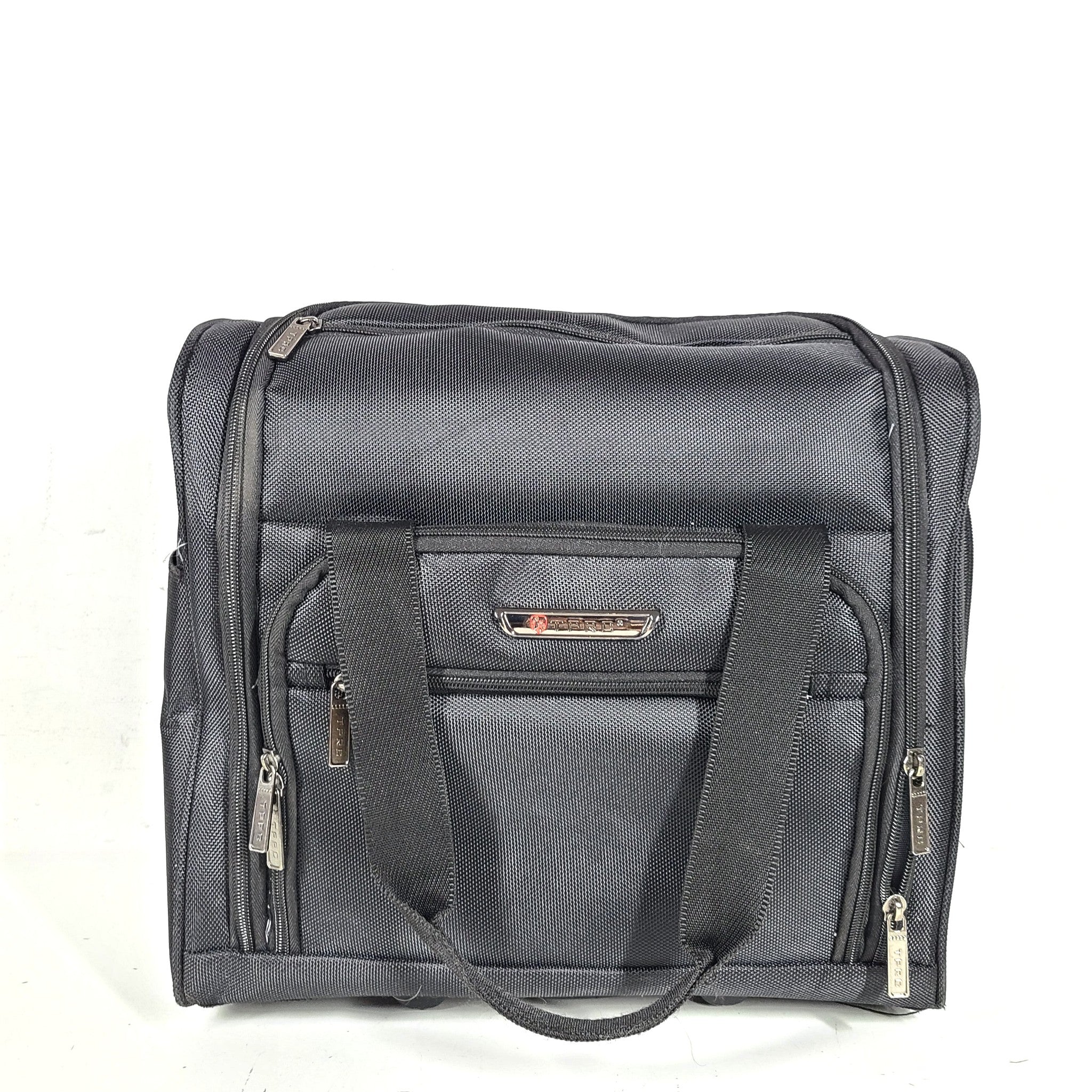 TPRC 14" Underseater Wheeled Smart Carry On Cabin Luggage USB Charging Black