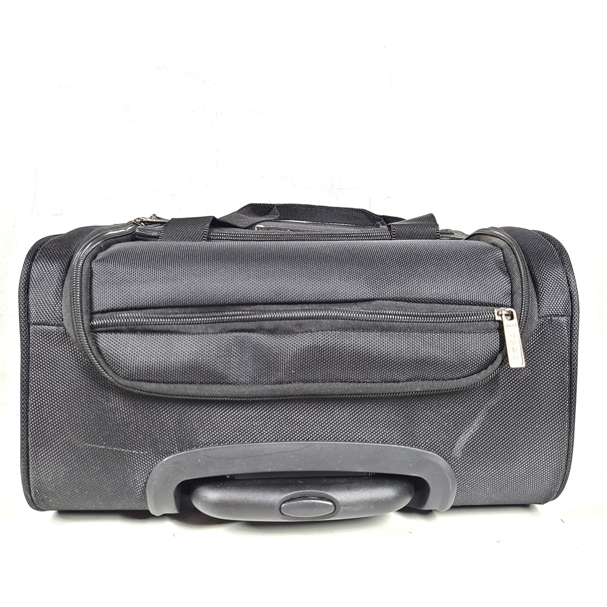 TPRC 14" Underseater Wheeled Smart Carry On Cabin Luggage USB Charging Black