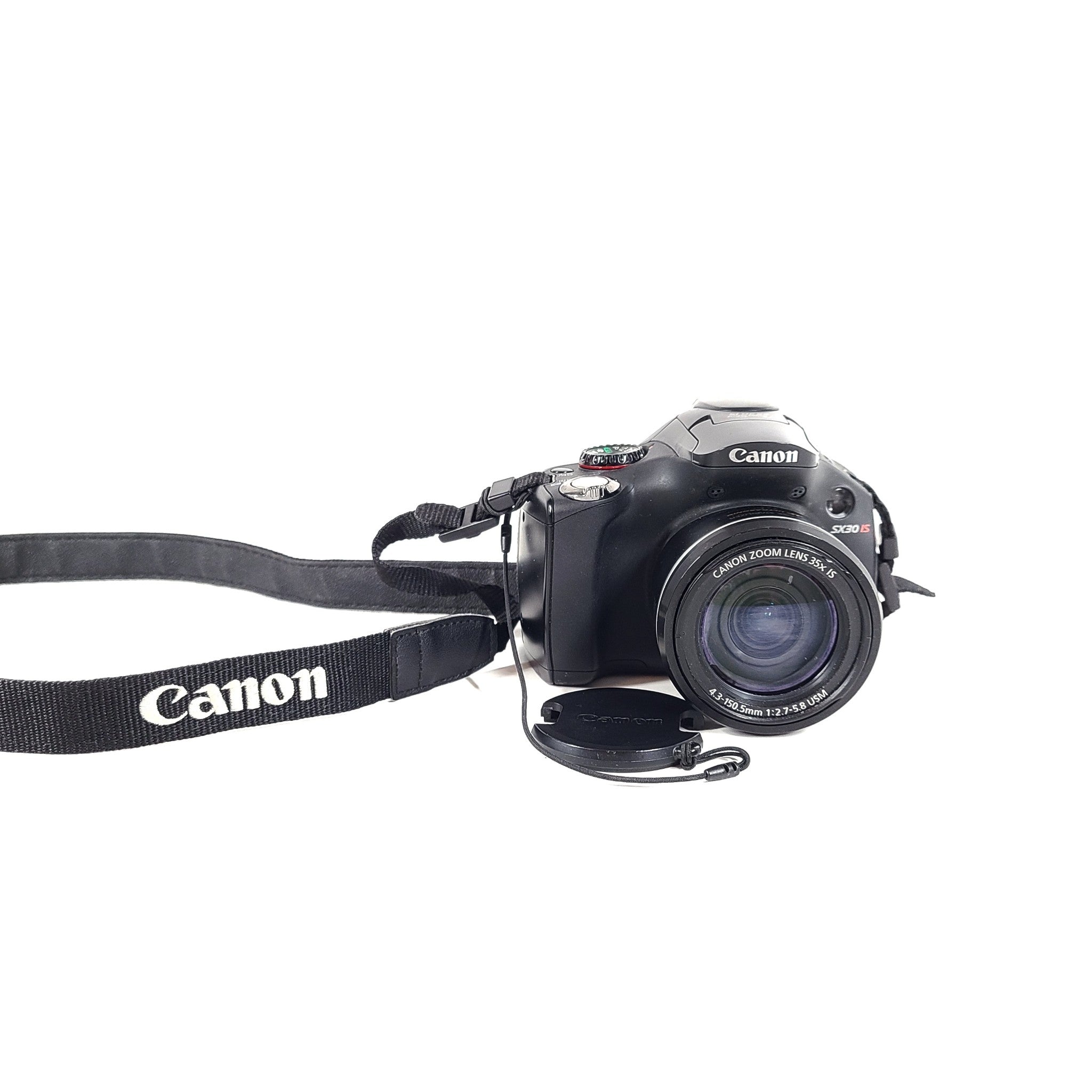 Canon PowerShot SX30 IS 14.1MP Digital Camera - Black + Case READ Pixel