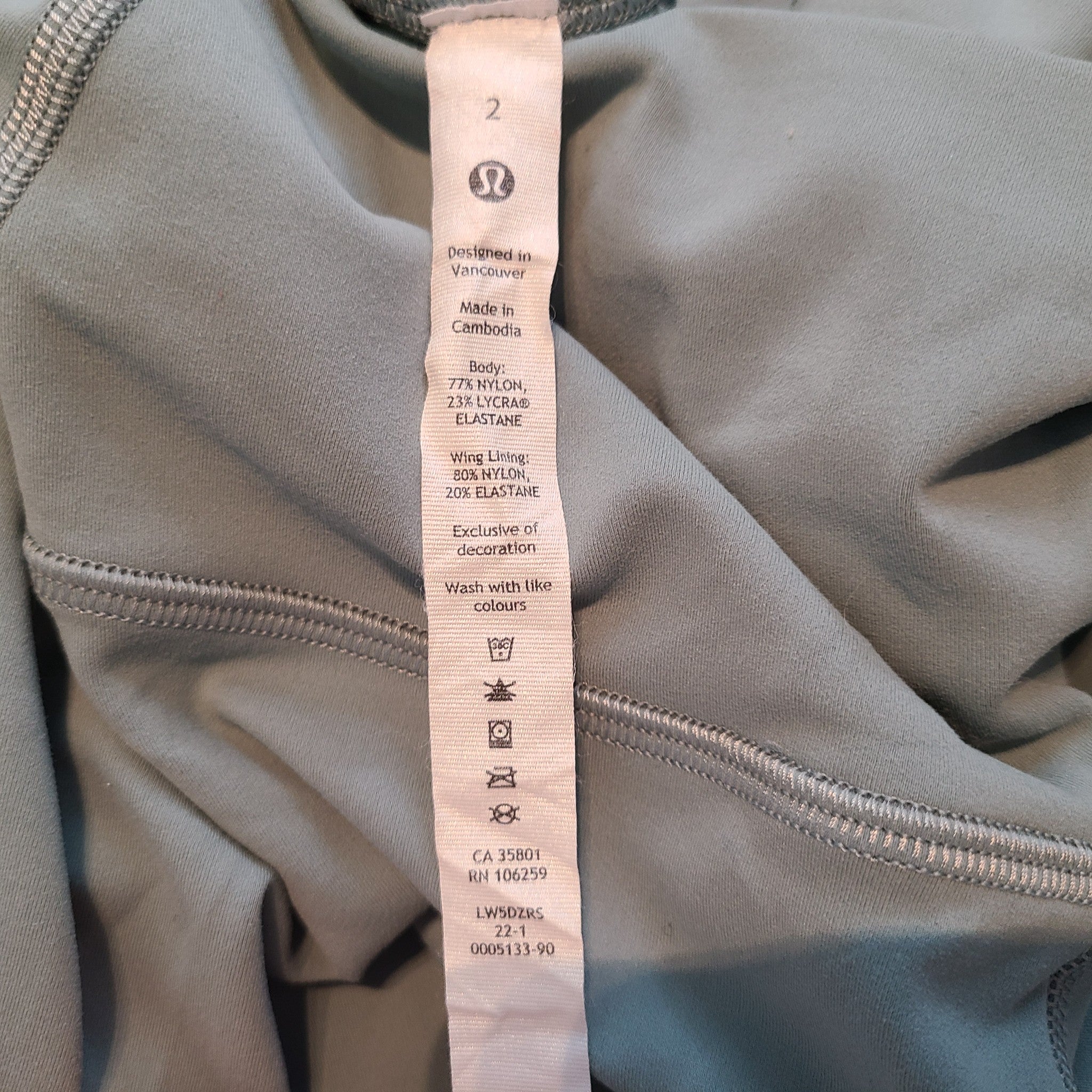 Lululemon Wunder Train Contour Fit High-Rise Tight 25" Misty Glade Green 2