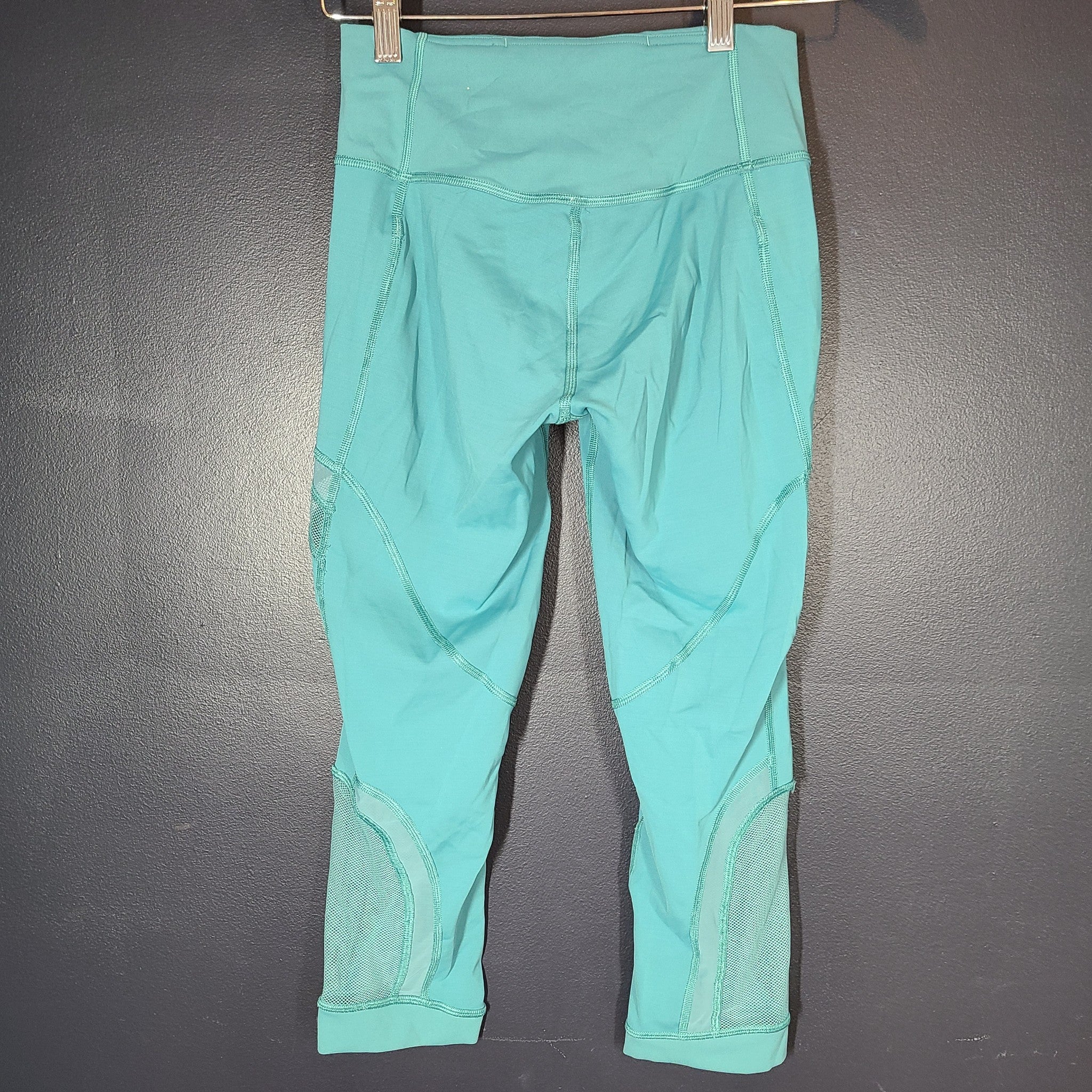 Lululemon Women's Forget The Sweat Crop 21" Leggings Turquoise Sea Sz 6