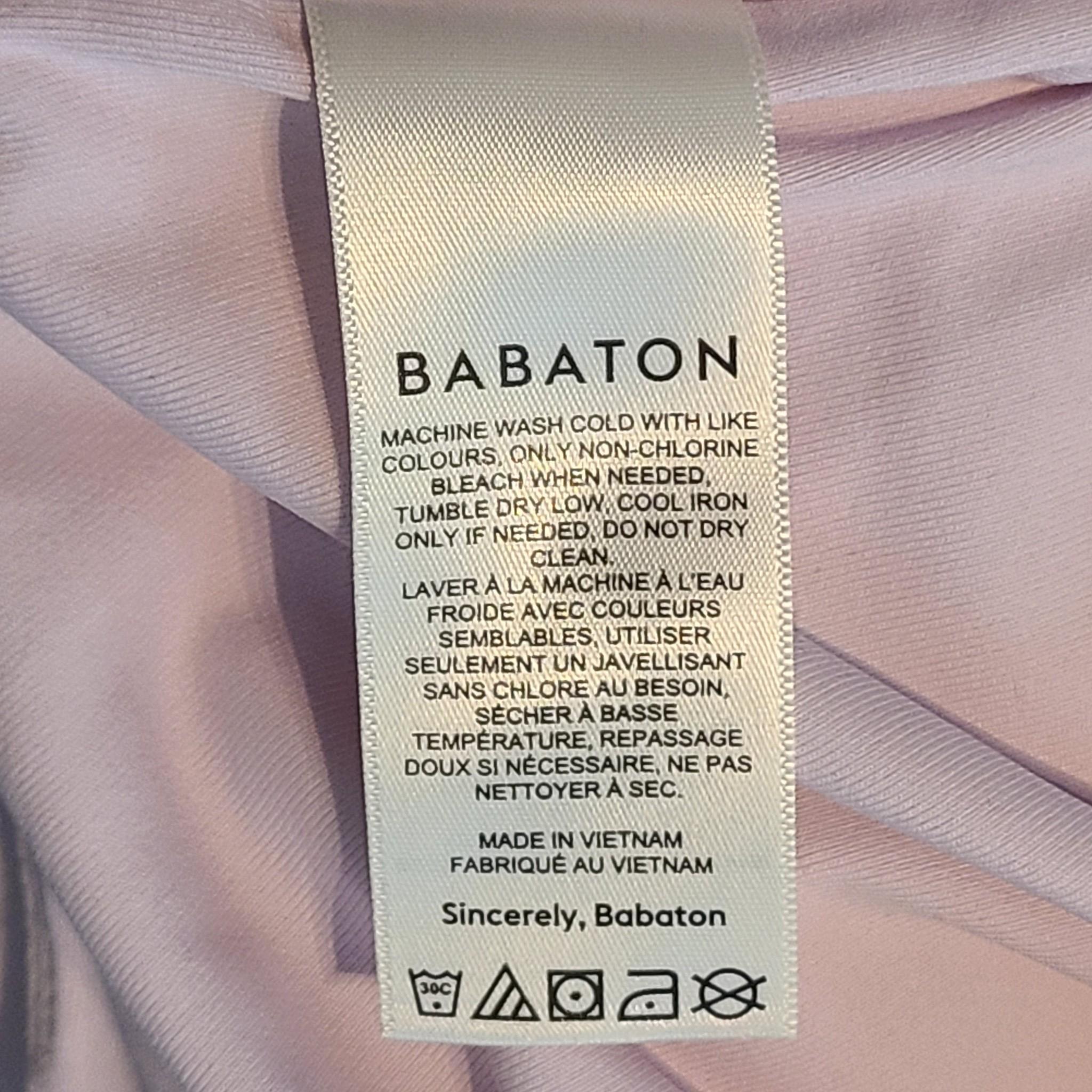 Aritzia Babaton Contour Second-skin Squareneck Sleeveless Bodysuit Pink Size L