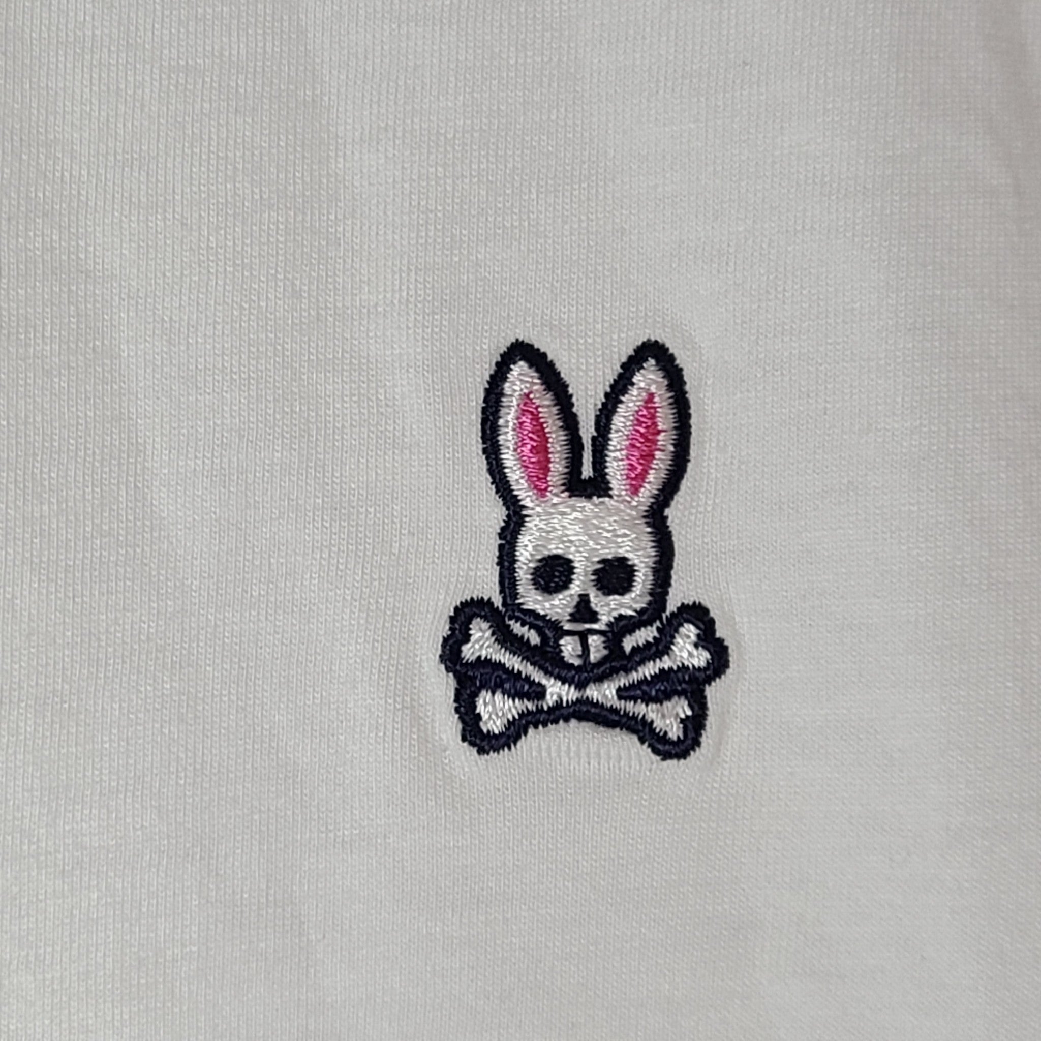 Psycho Bunny Men's Classic Crew Neck Tee Cotton T-Shirt White Sz 4/ S